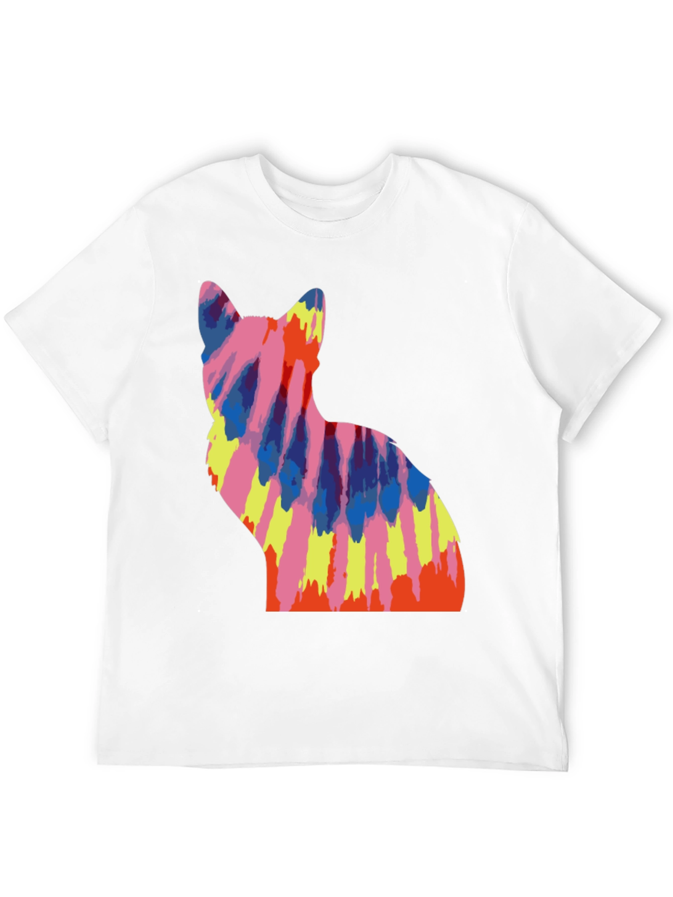 Tie Dye Cat Graphic Tee