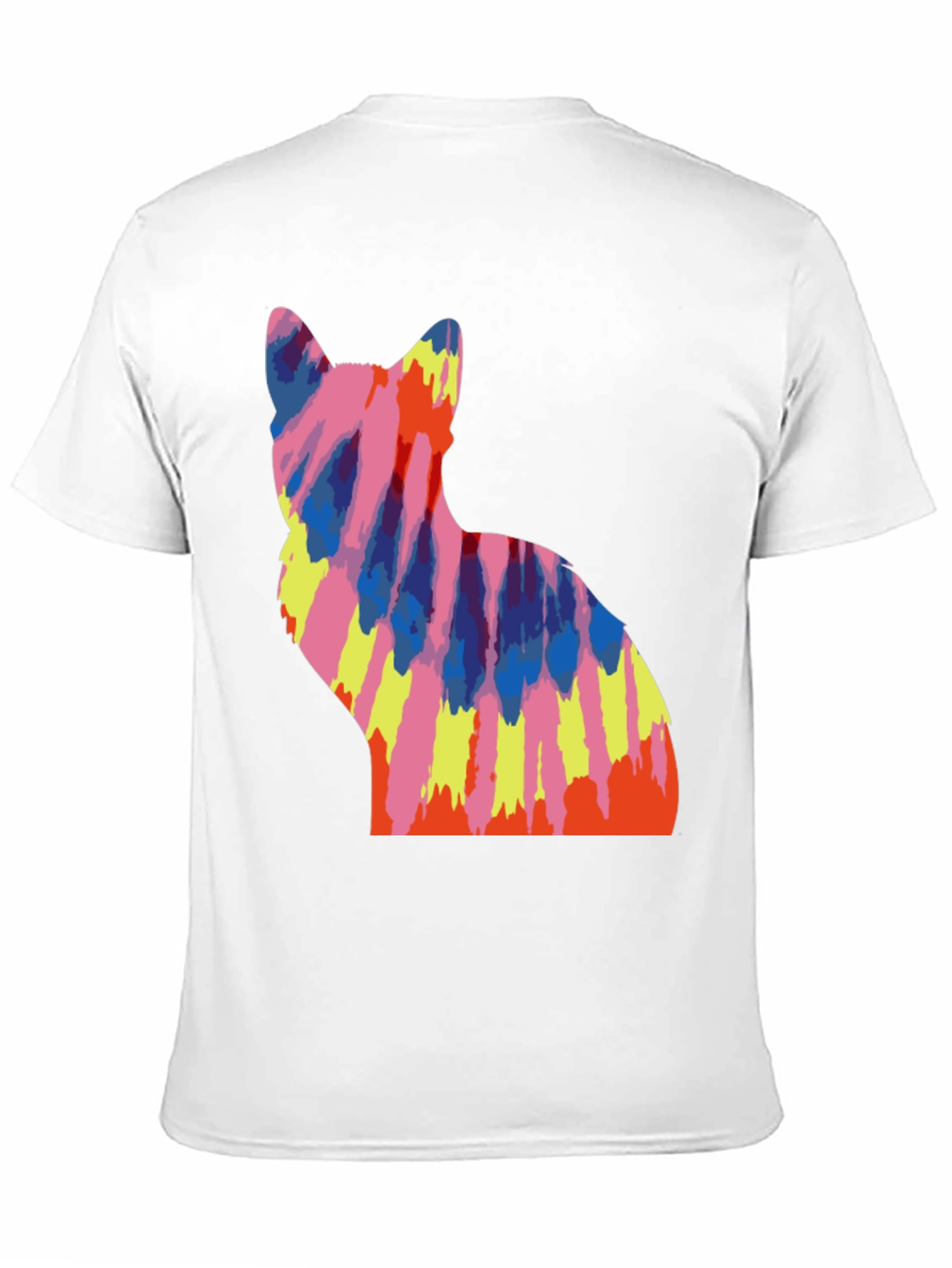 Tie Dye Cat Graphic Tee