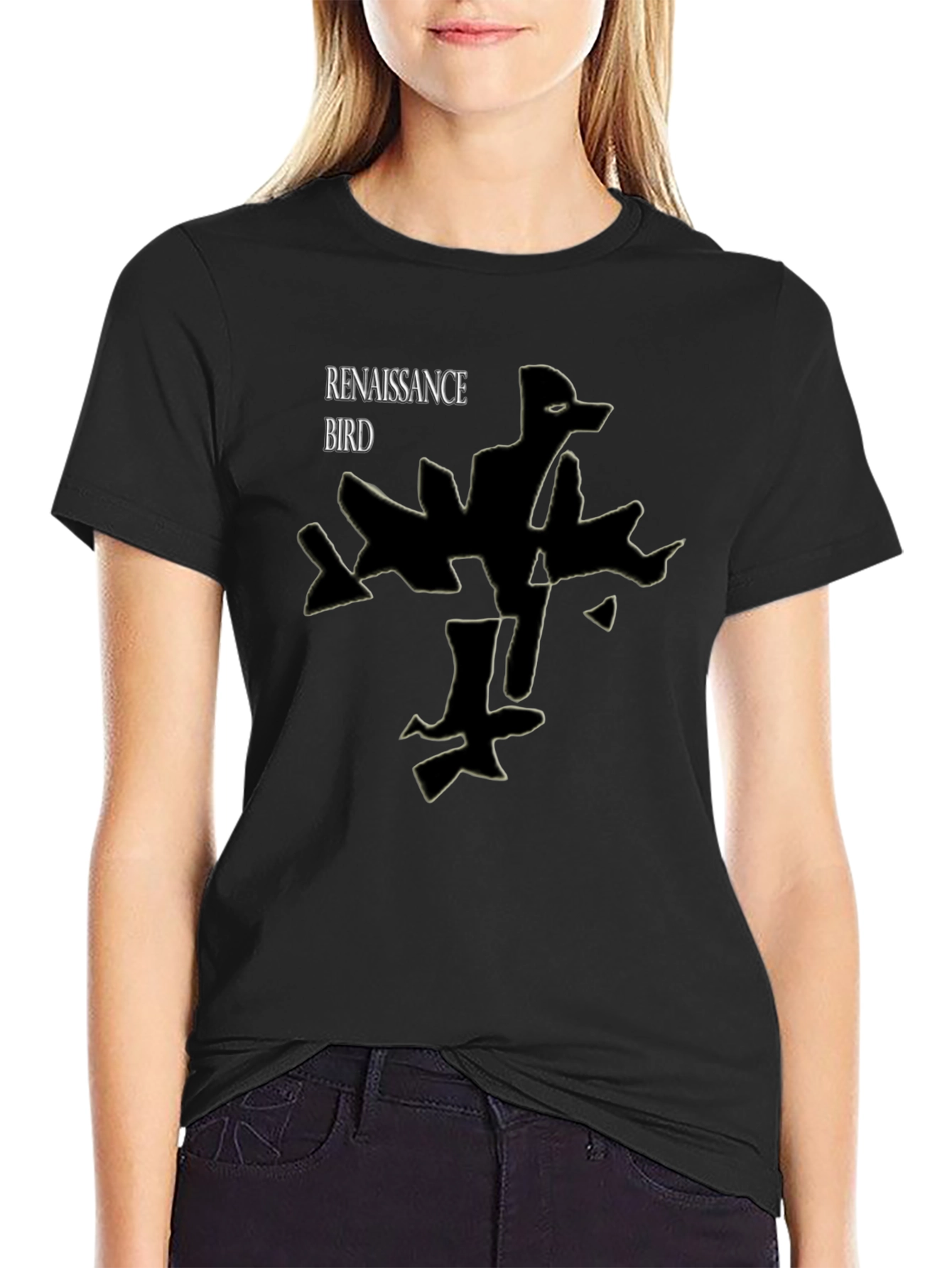 Renaissance Bird Black T-Shirt