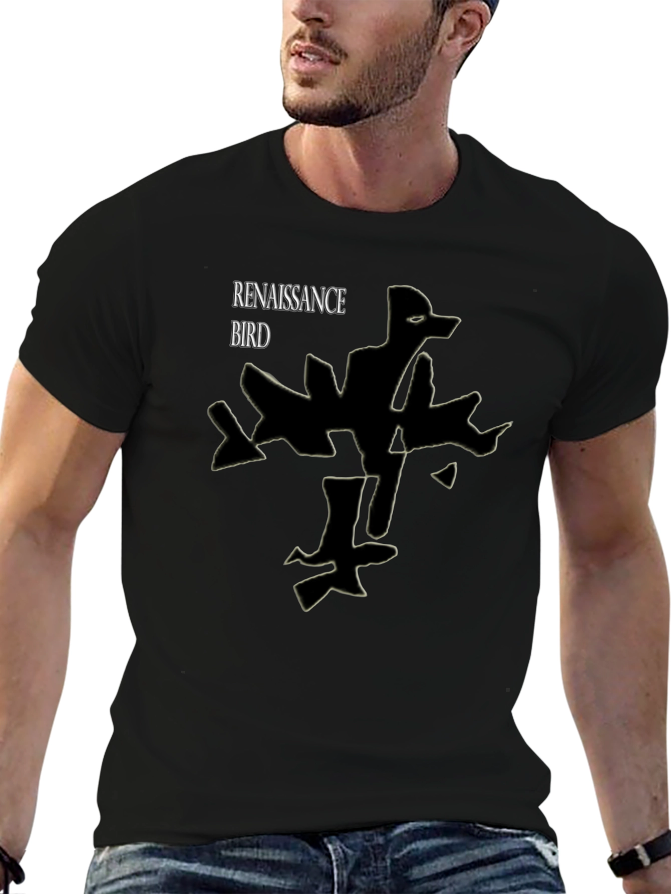 Renaissance Bird Black T-Shirt