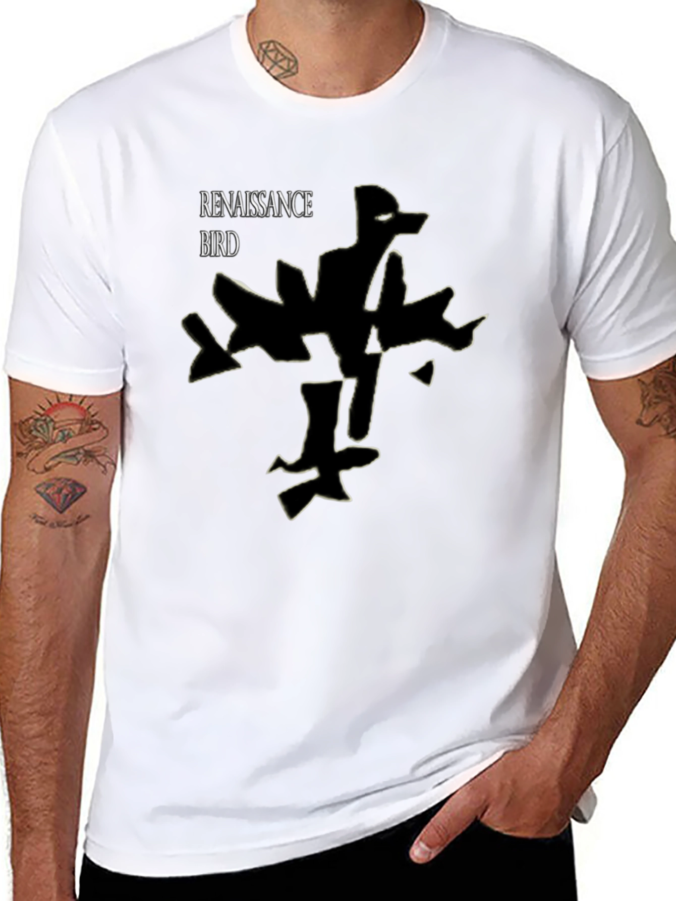 Renaissance Bird Black T-Shirt