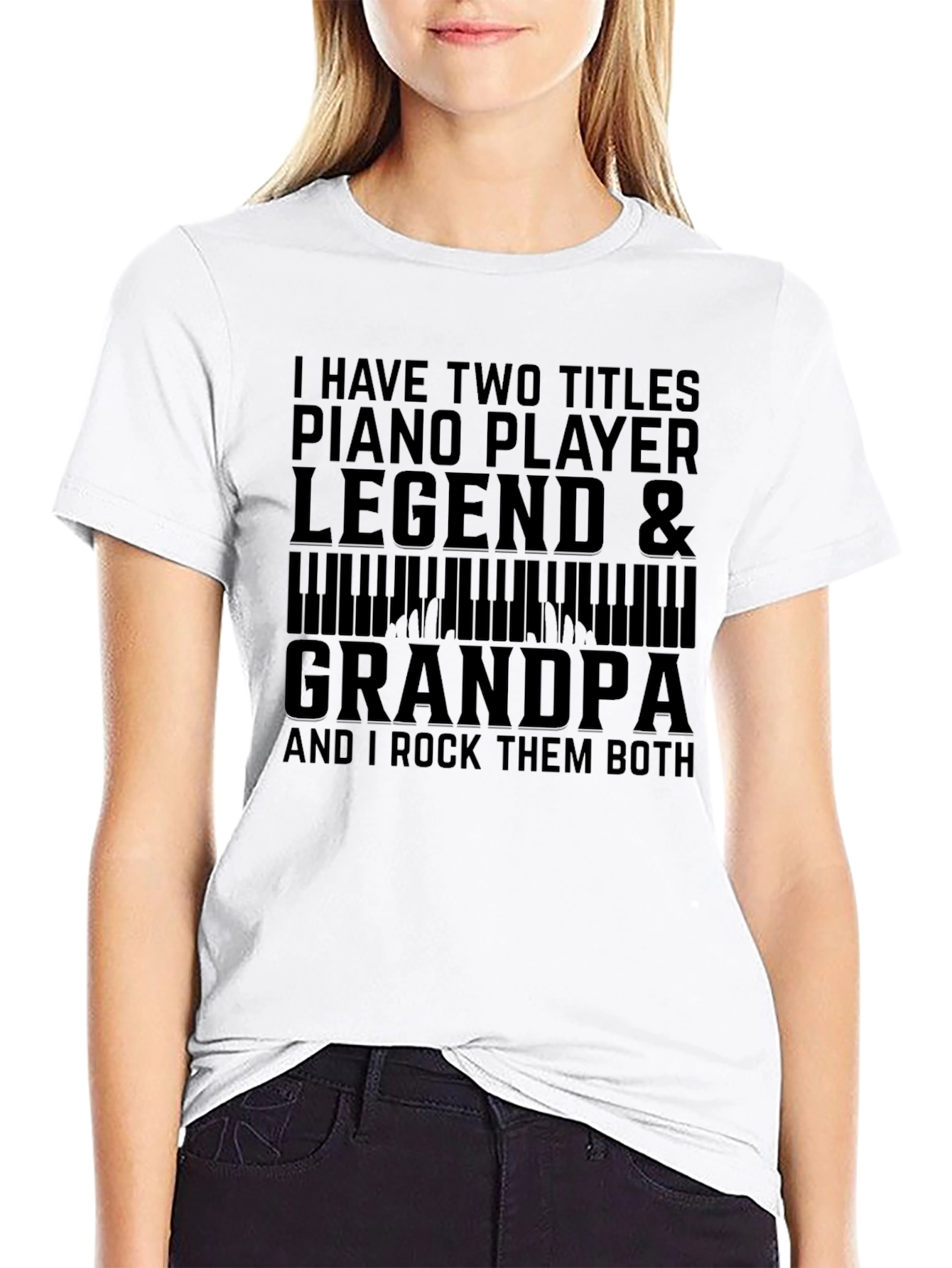 Piano Player Legend & Grandpa T-Shirt