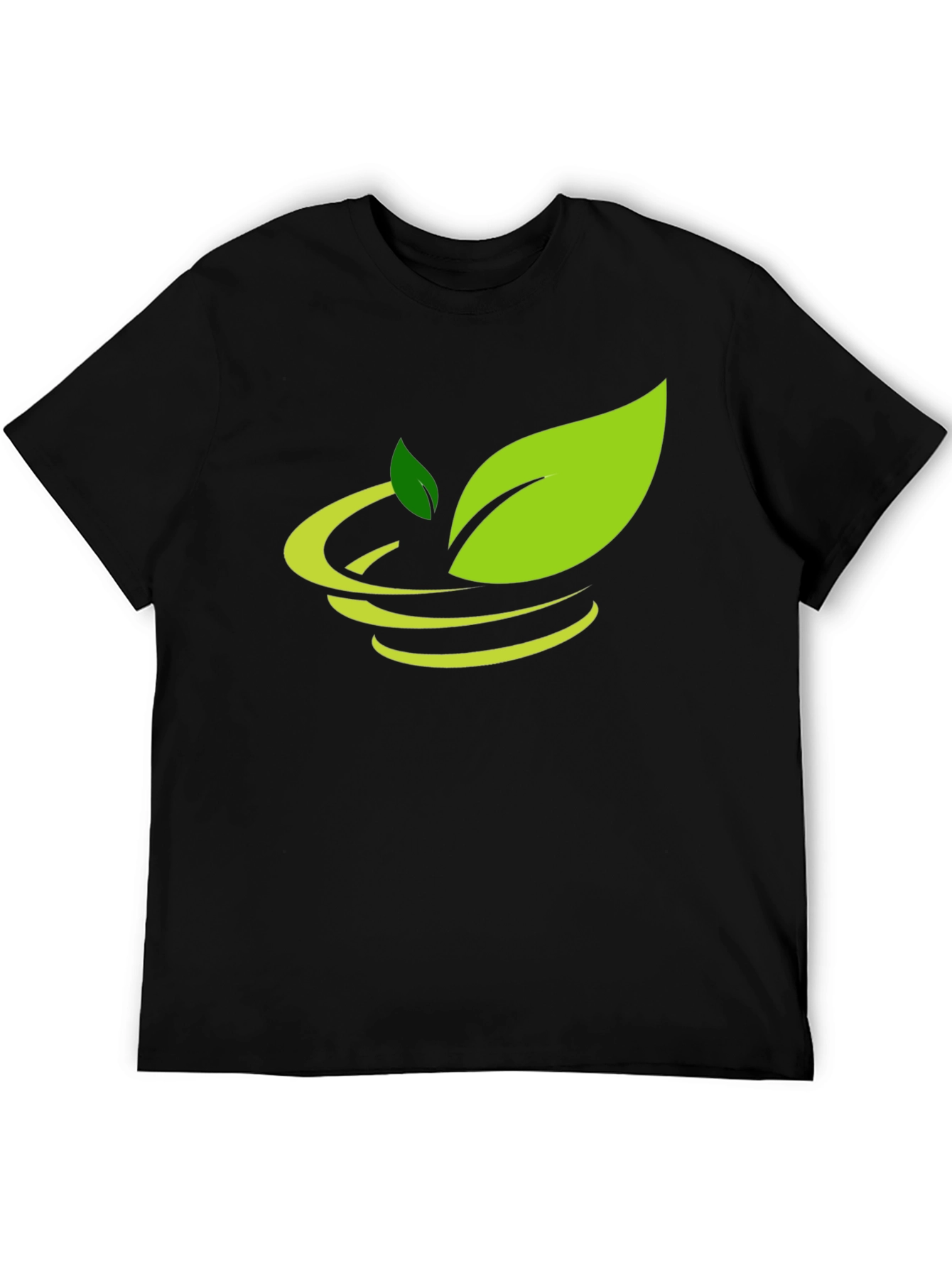 Nature Inspired Black Graphic Tee