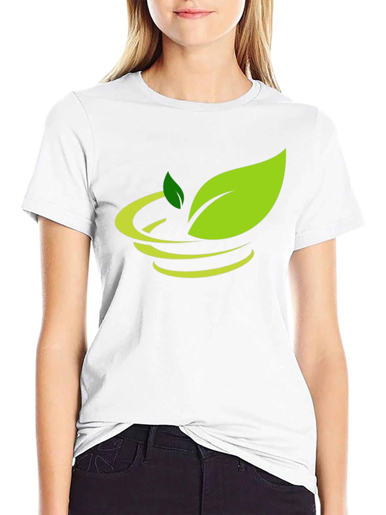 Nature Inspired Black Graphic Tee