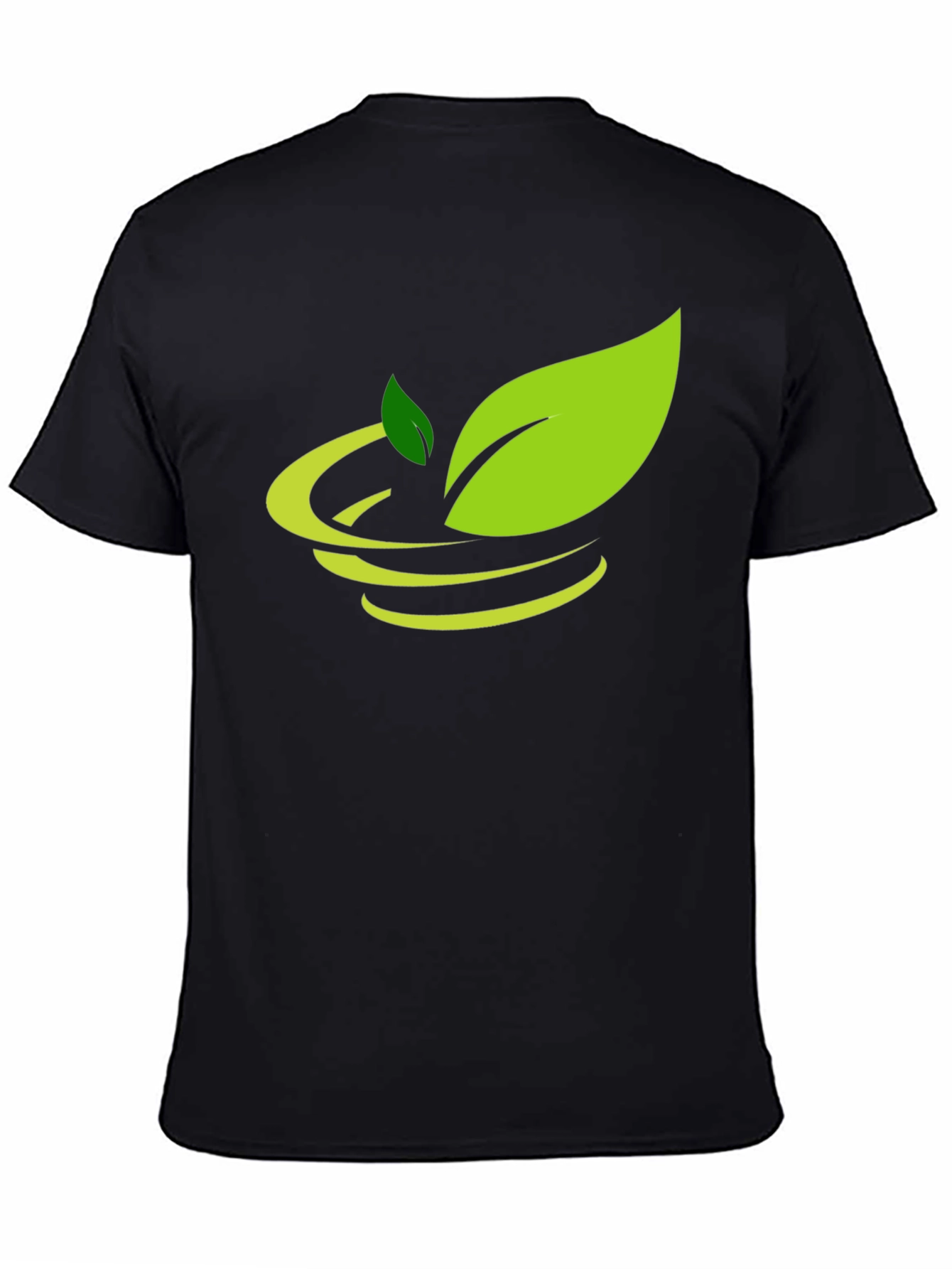 Nature Inspired Black Graphic Tee