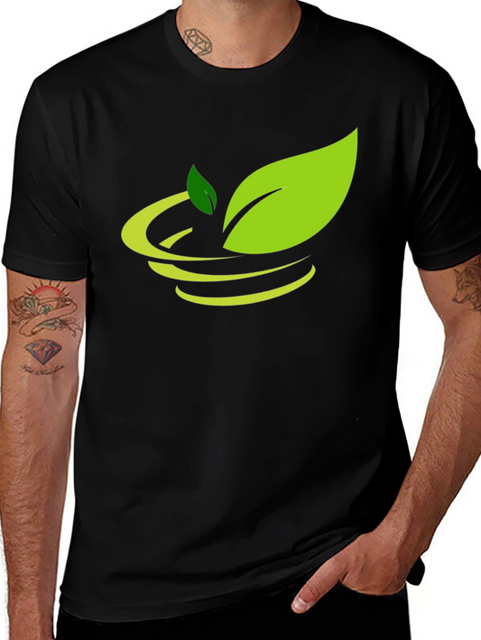 Nature Inspired Black Graphic Tee