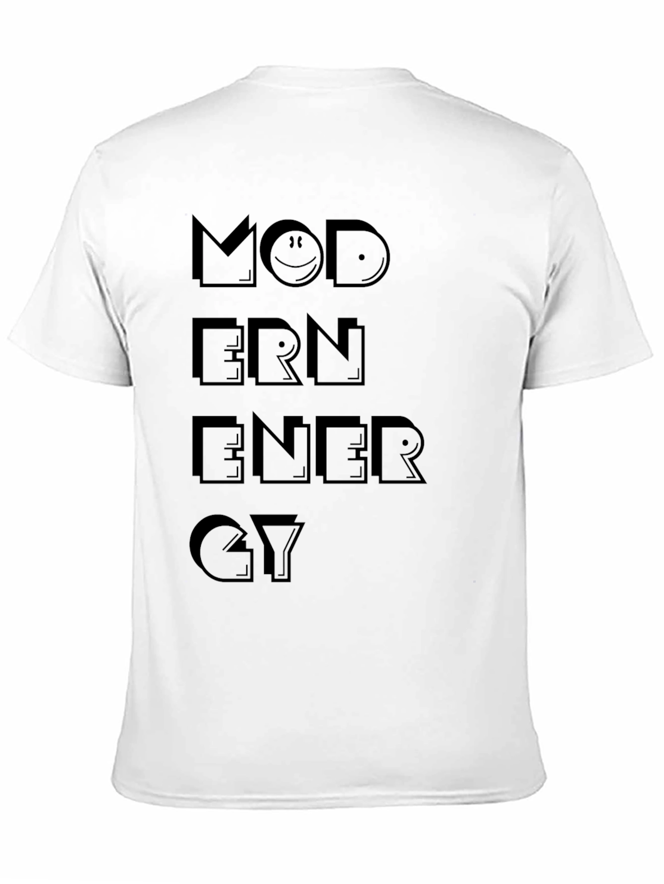 Modern Energy Graphic Print Black T-Shirt
