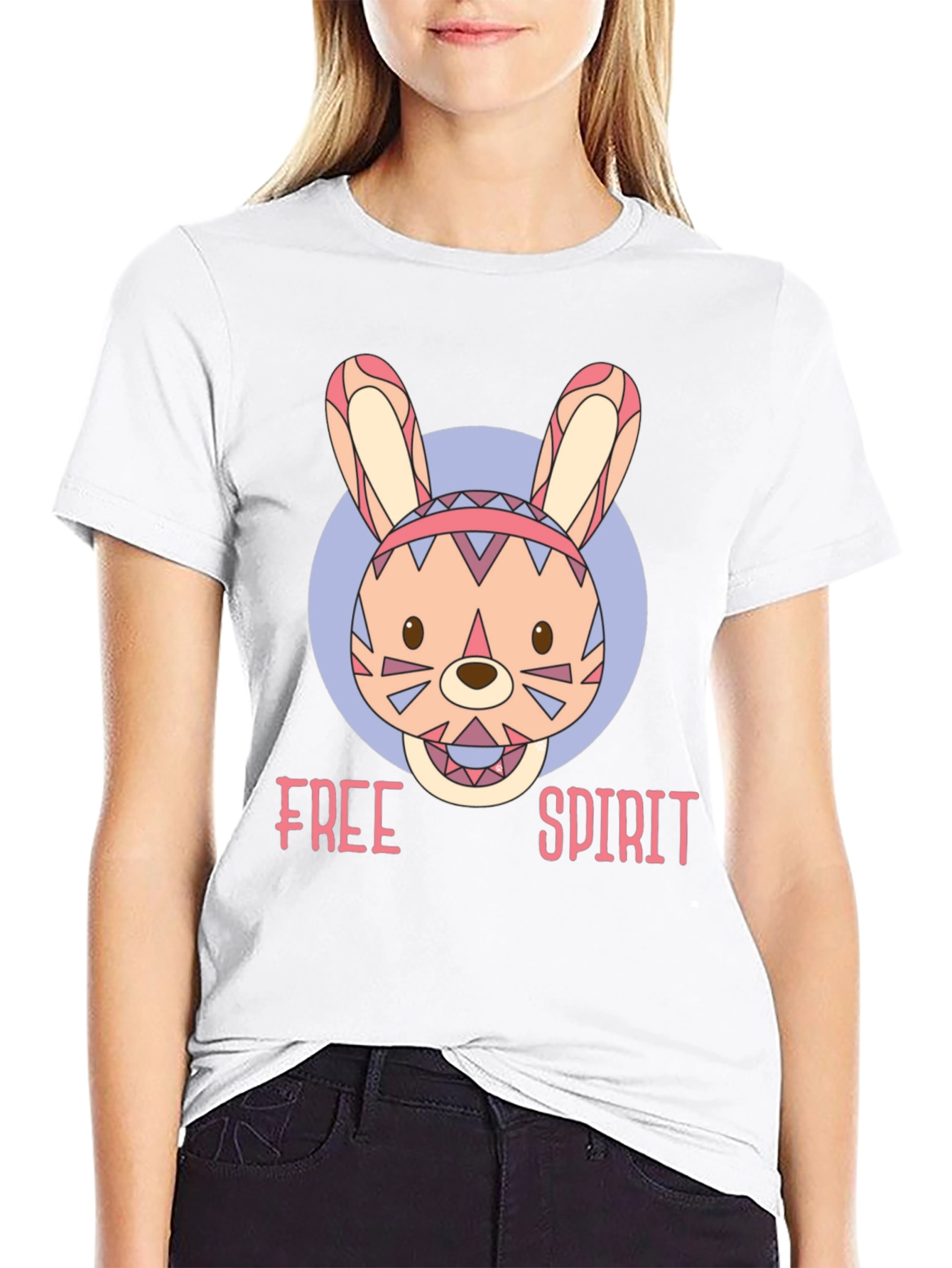 Free Spirit Bunny Graphic Tee