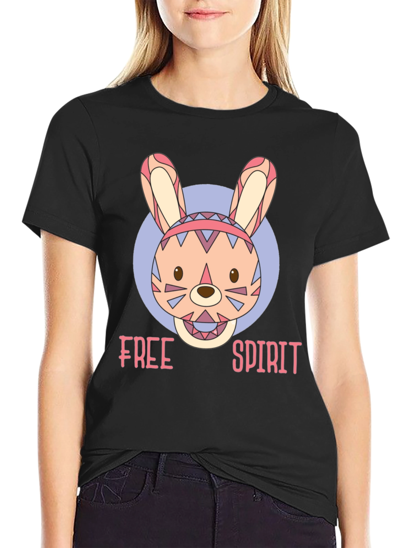Free Spirit Bunny Graphic Tee