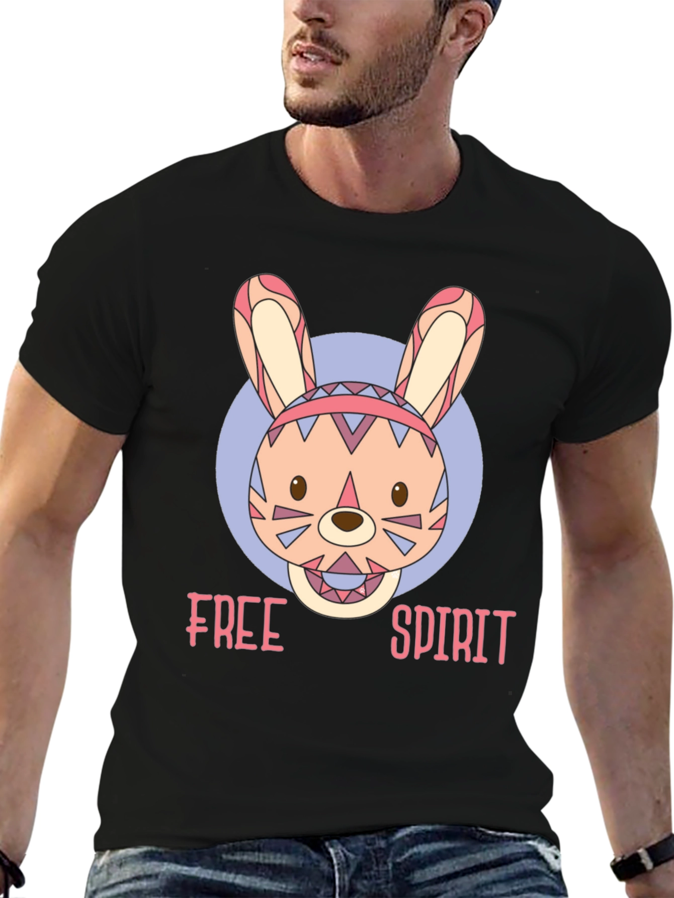 Free Spirit Bunny Graphic Tee