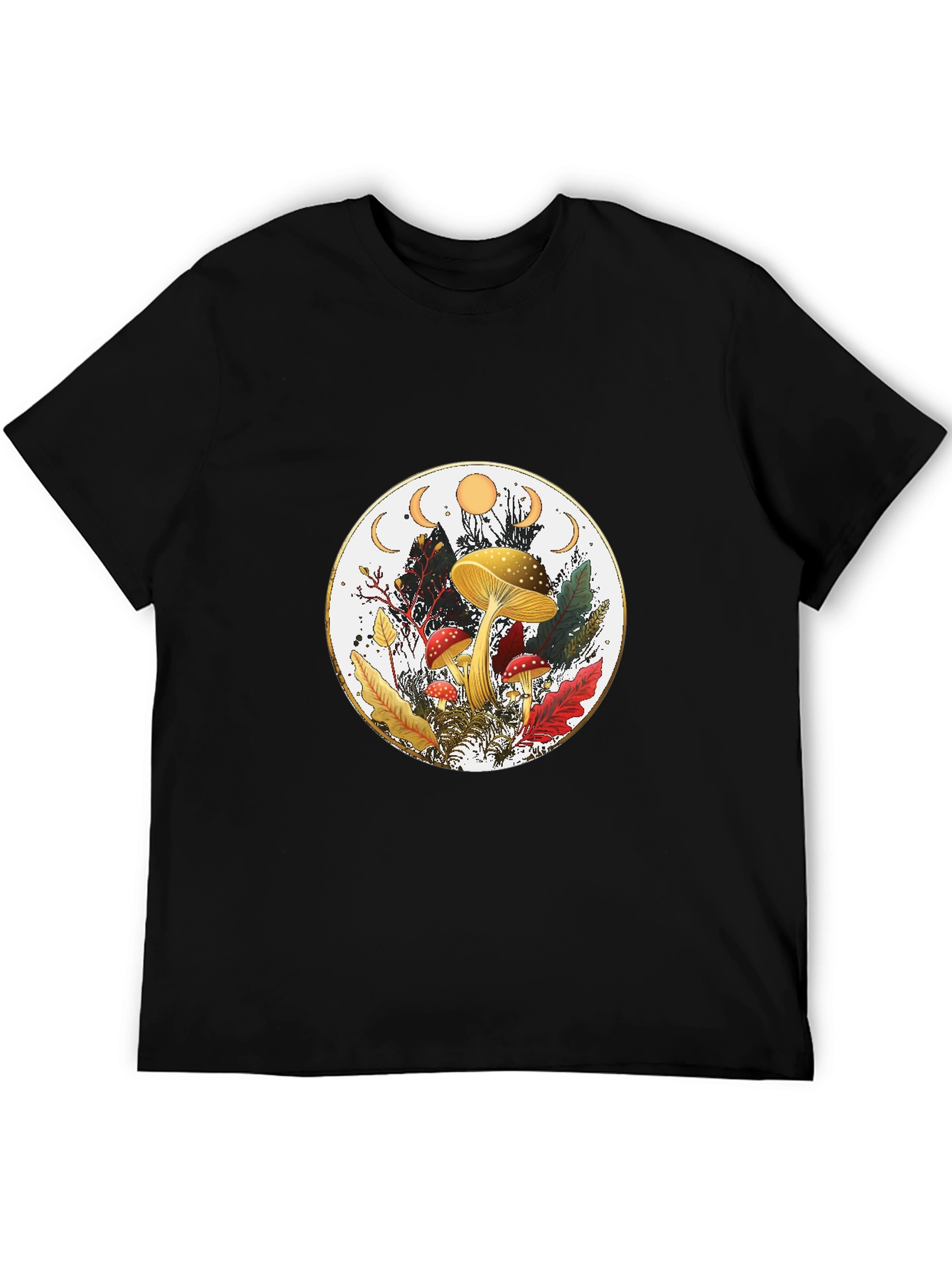 Mushroom Moon Phase Graphic Tee