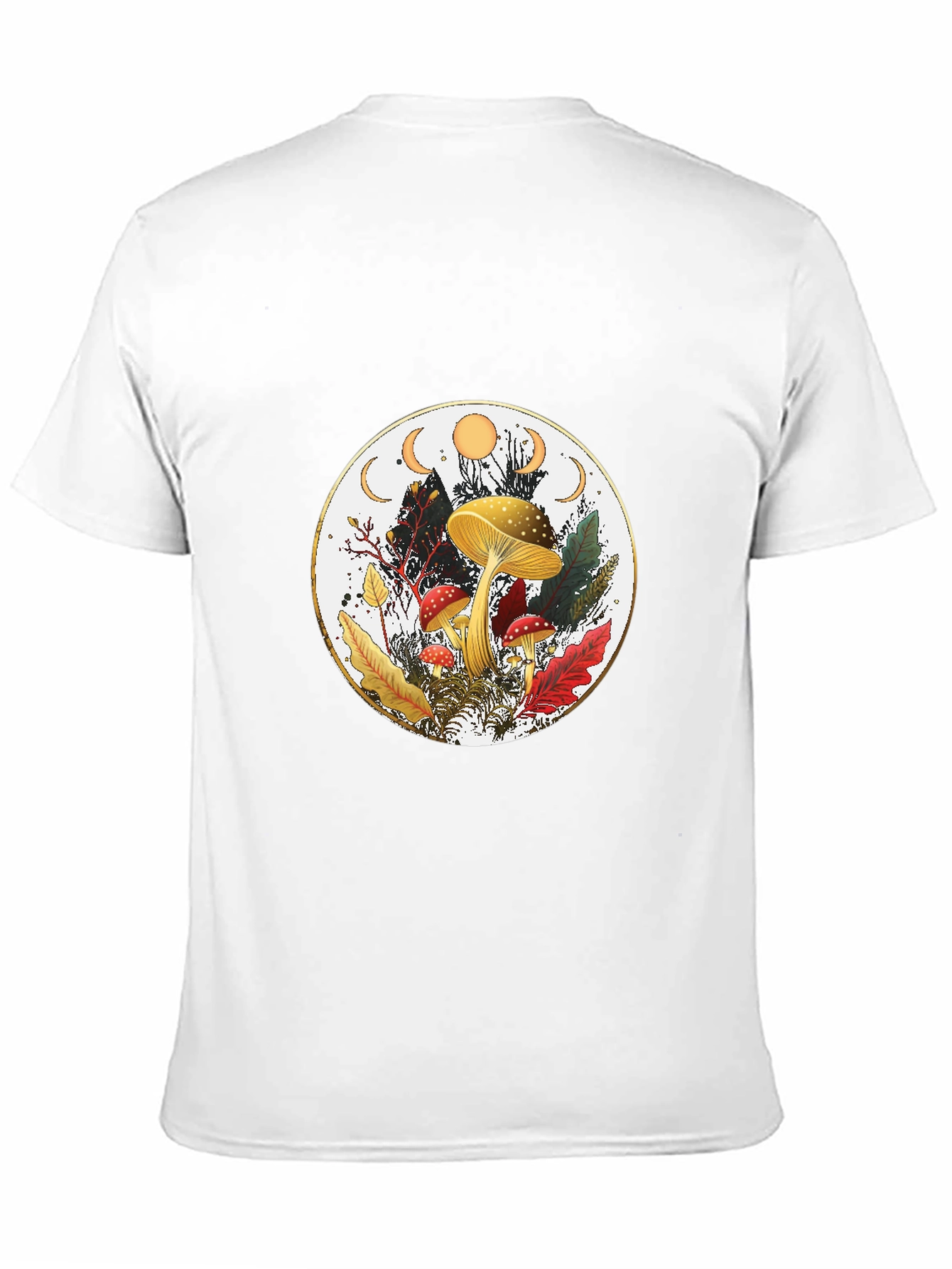 Mushroom Moon Phase Graphic Tee