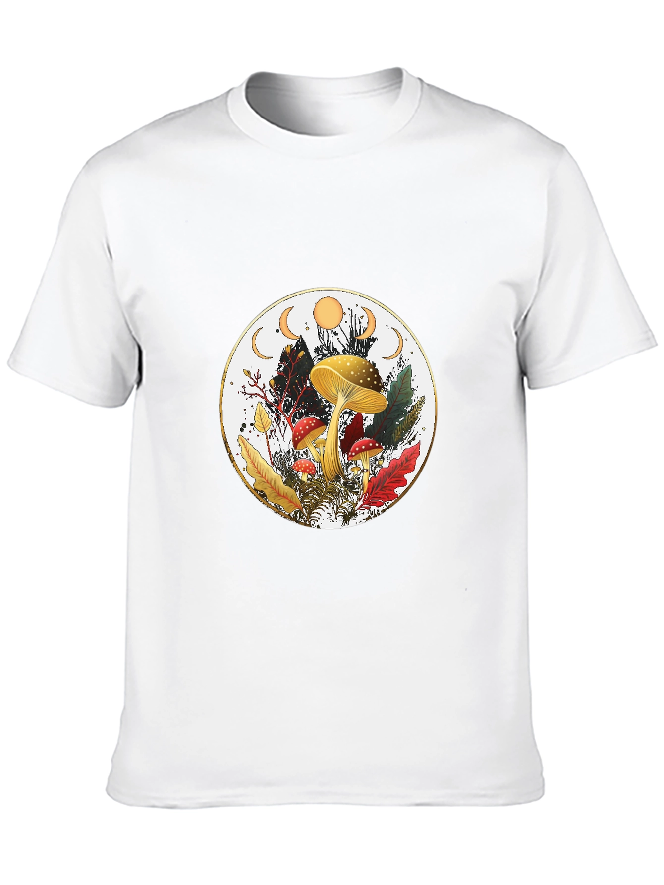 Mushroom Moon Phase Graphic Tee