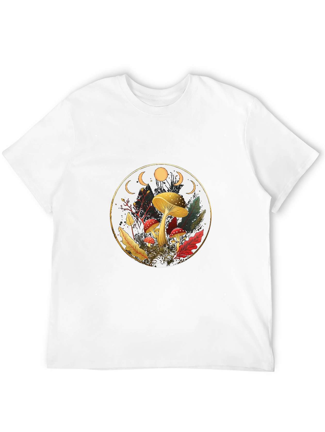 Mushroom Moon Phase Graphic Tee