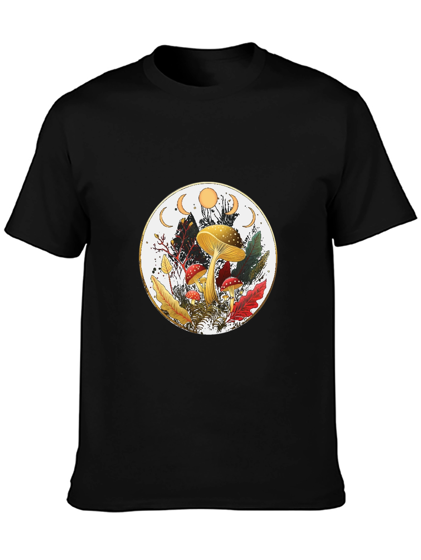 Mushroom Moon Phase Graphic Tee
