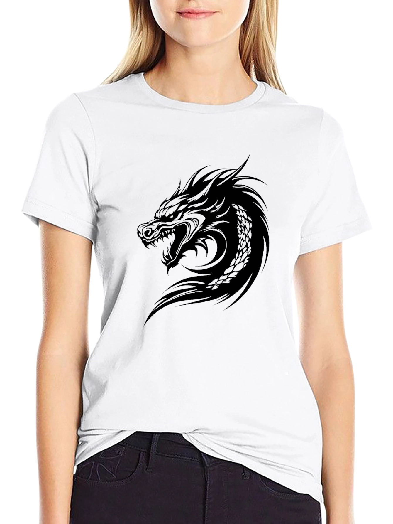 Dragon Graphic Black T-Shirt - Mens Fashion