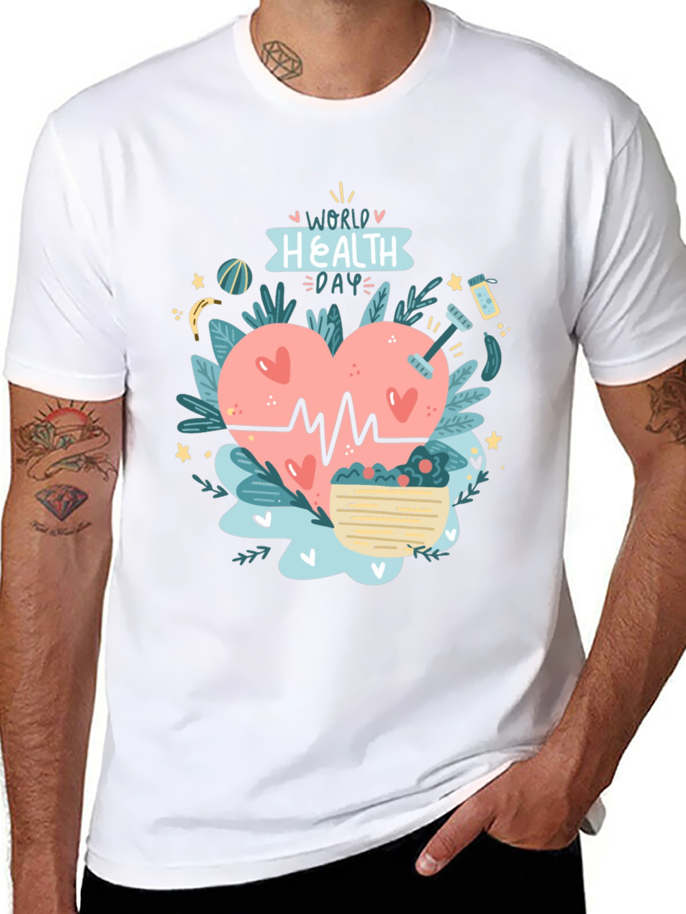 Health Day Black Tee