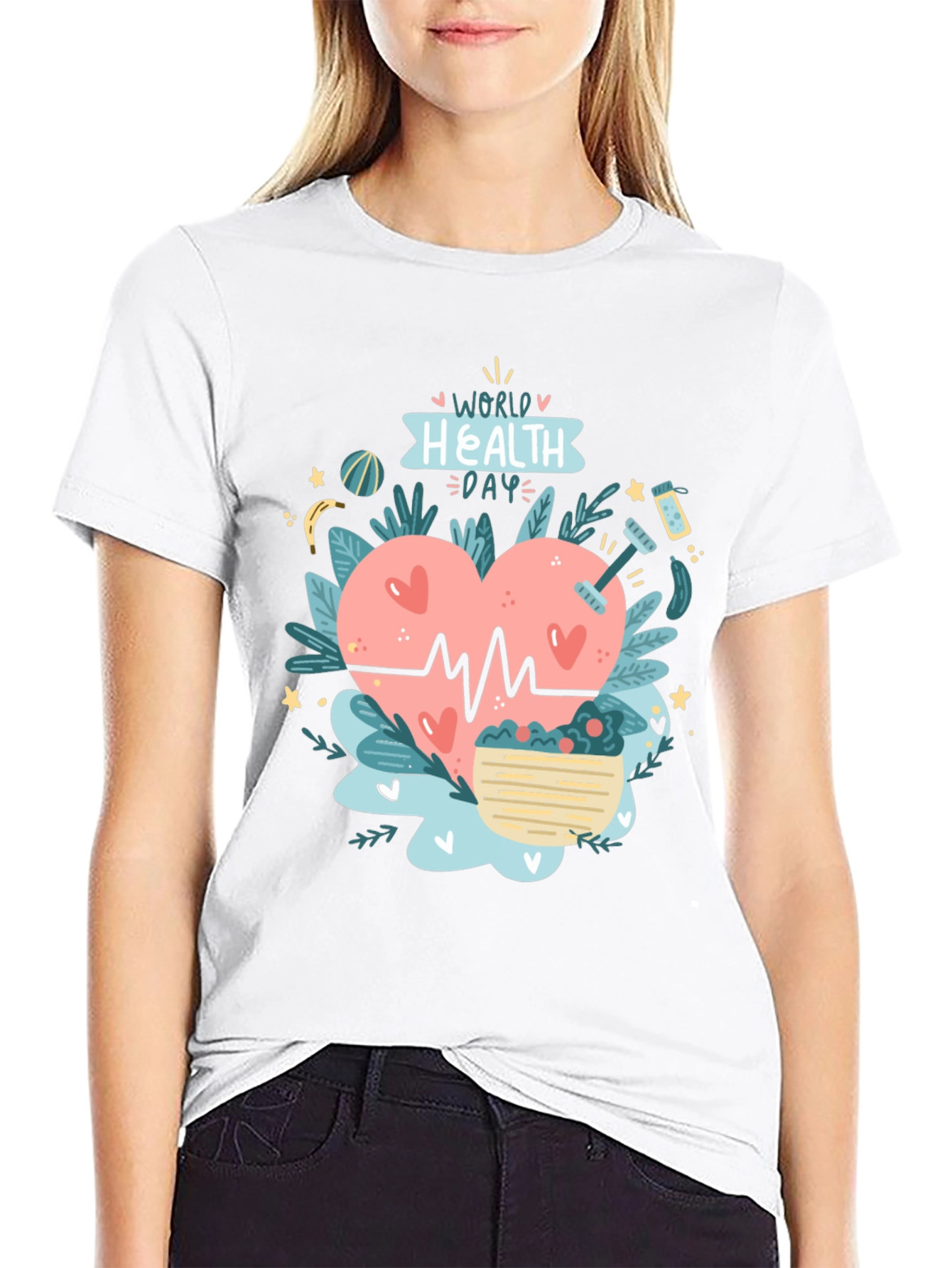 Health Day Black Tee