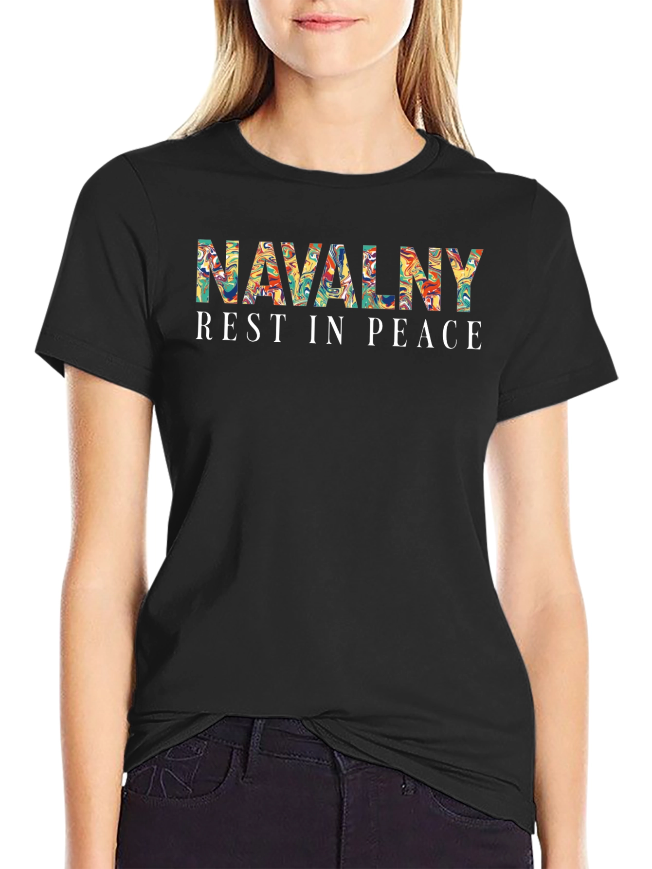 Navalny Rest In Peace Graphic T-Shirt