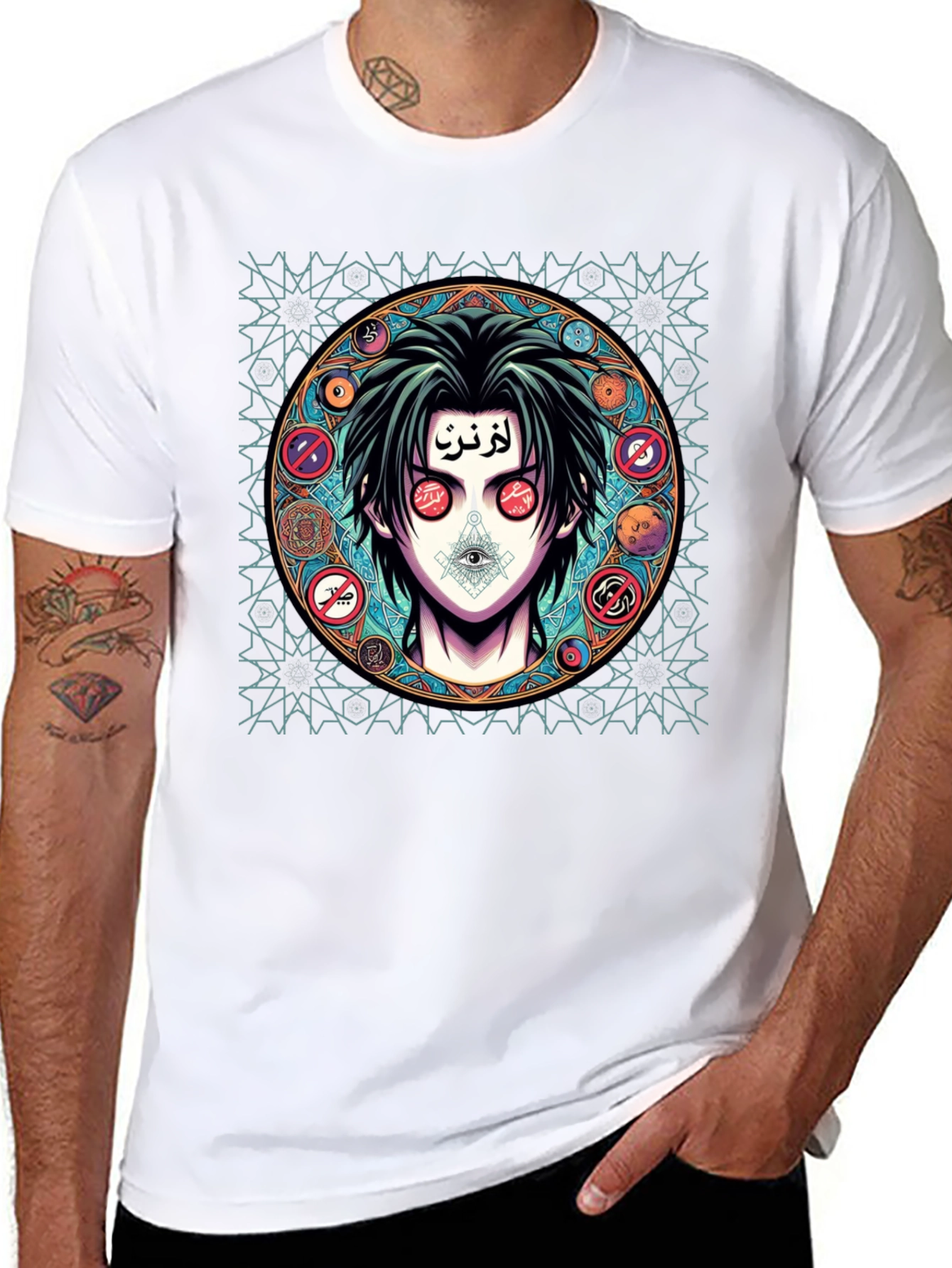 Mystic Anime Graphic Tee - Unique Design Shirt