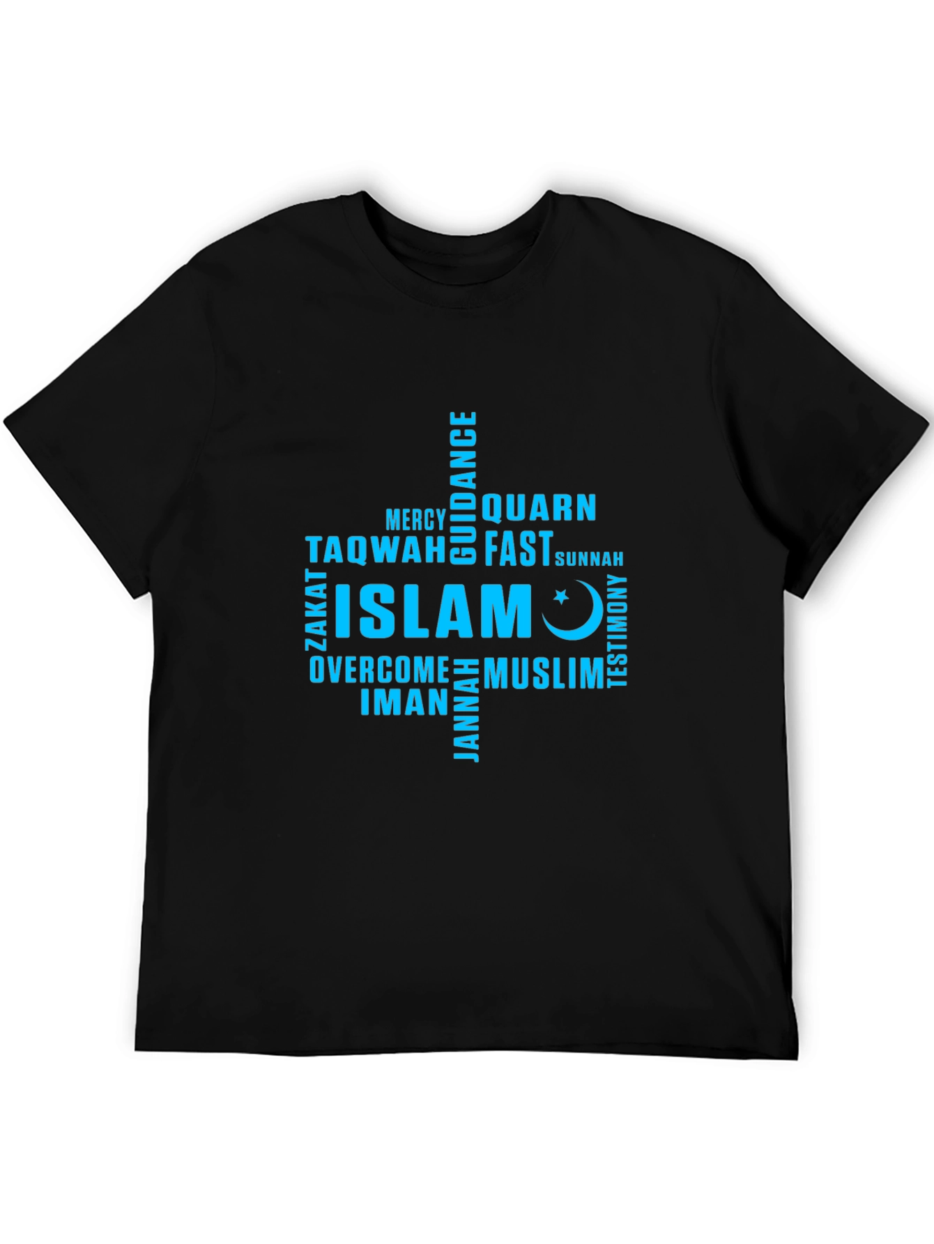 Islam Word Art T-Shirt - Muslim Faith Tee