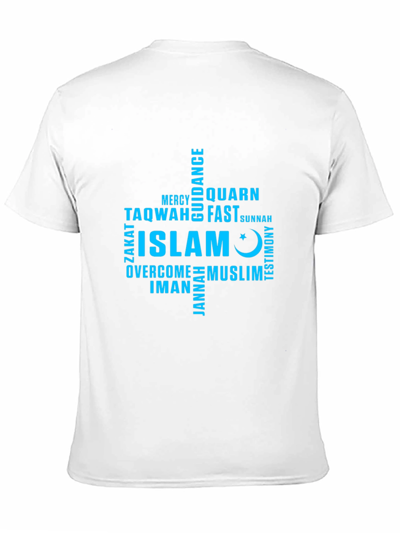 Islam Word Art T-Shirt - Muslim Faith Tee