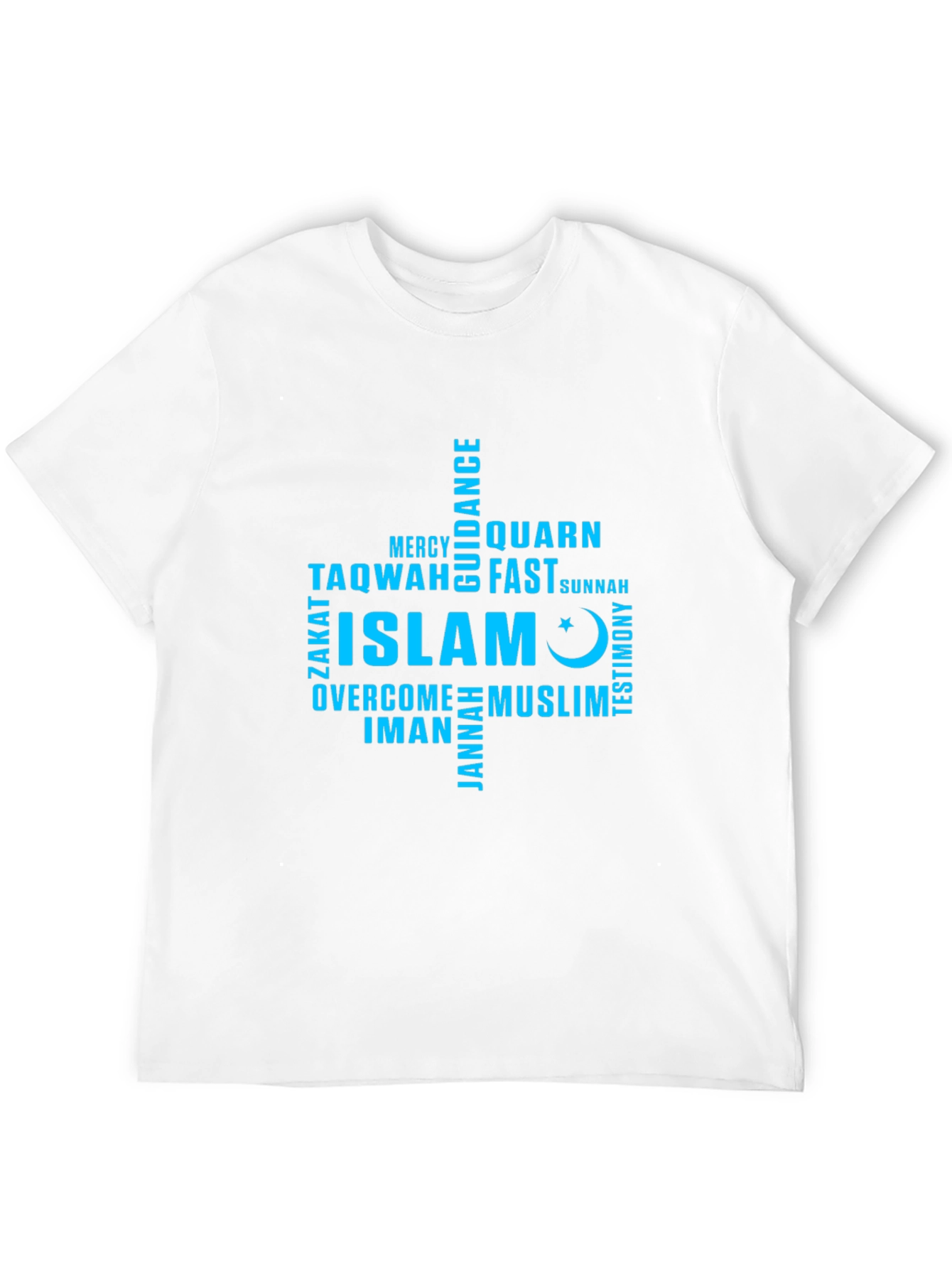 Islam Word Art T-Shirt - Muslim Faith Tee
