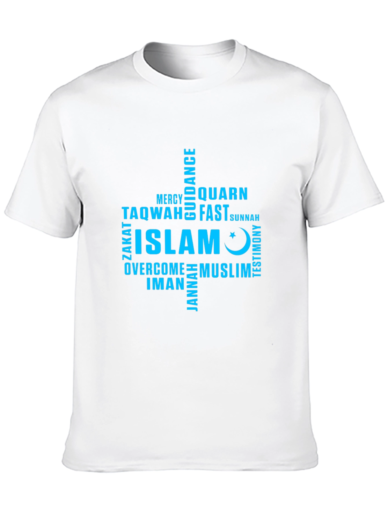 Islam Word Art T-Shirt - Muslim Faith Tee