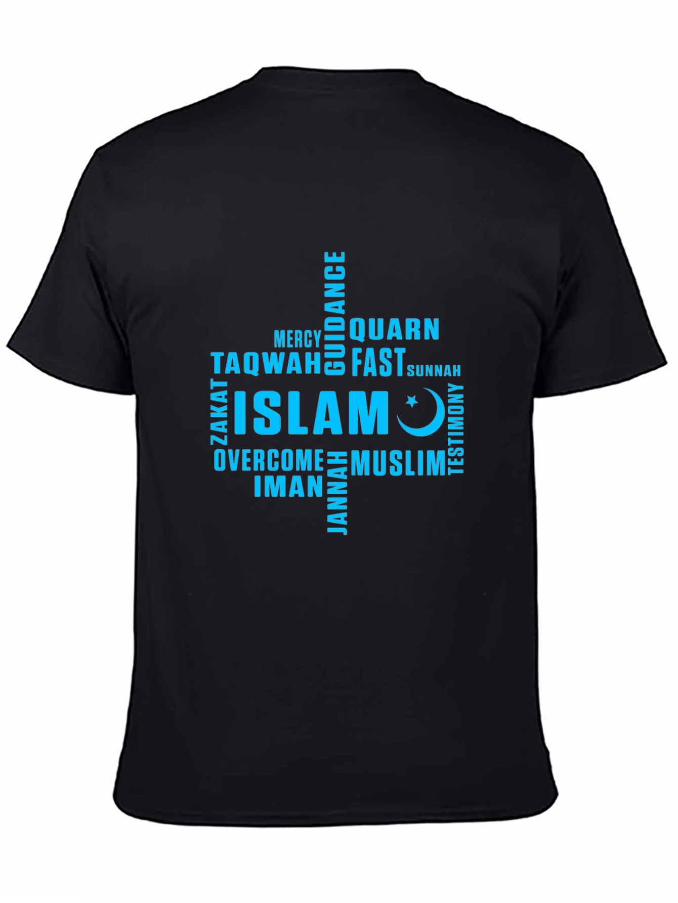 Islam Word Art T-Shirt - Muslim Faith Tee