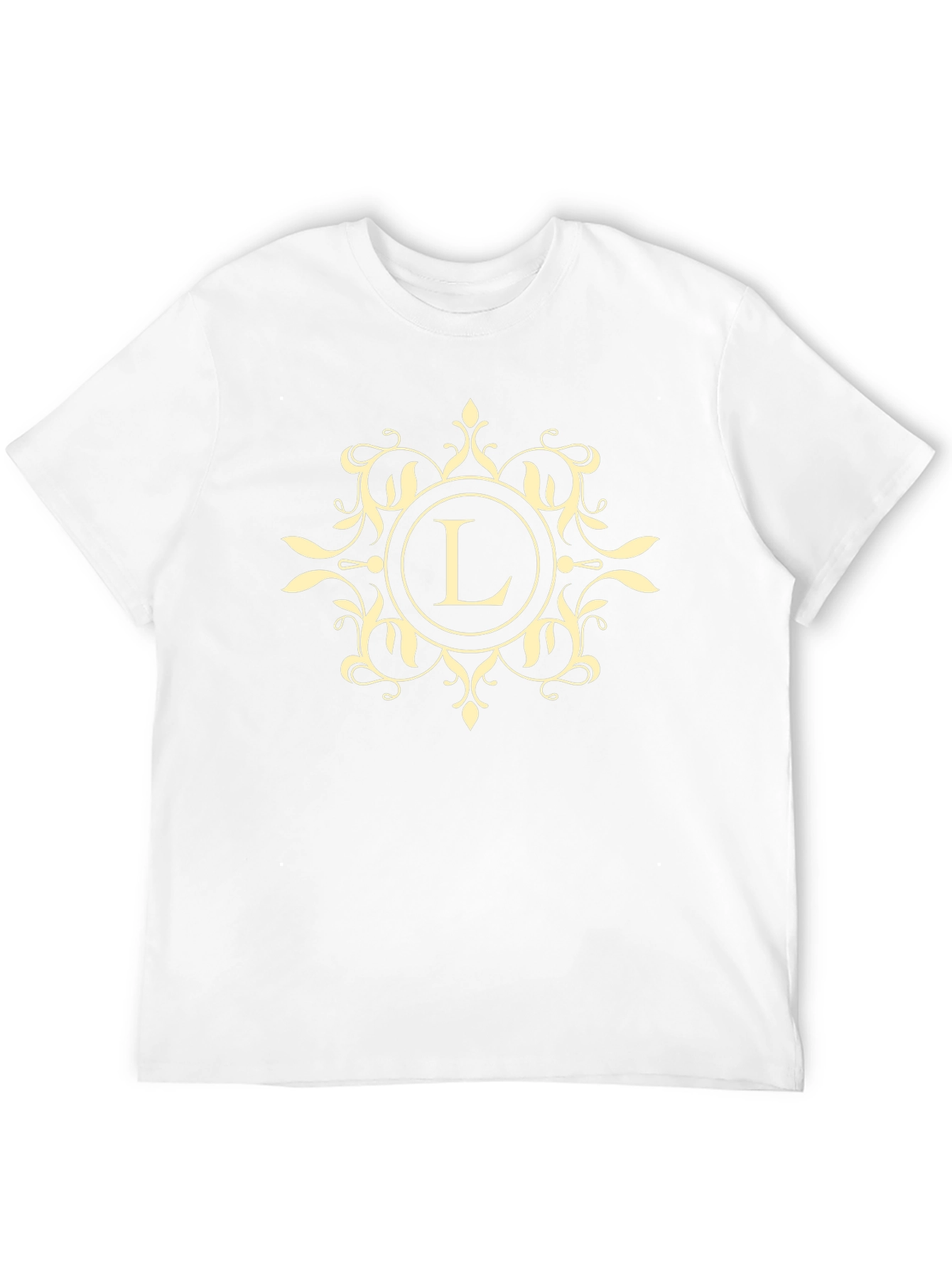 Letter L Monogram Black Tee Shirt