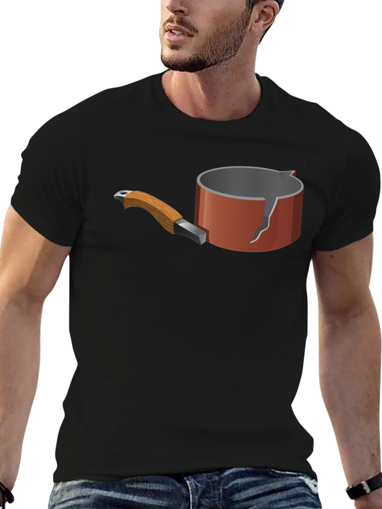 Broken Pot Graphic Tee - Unique Casual Wear