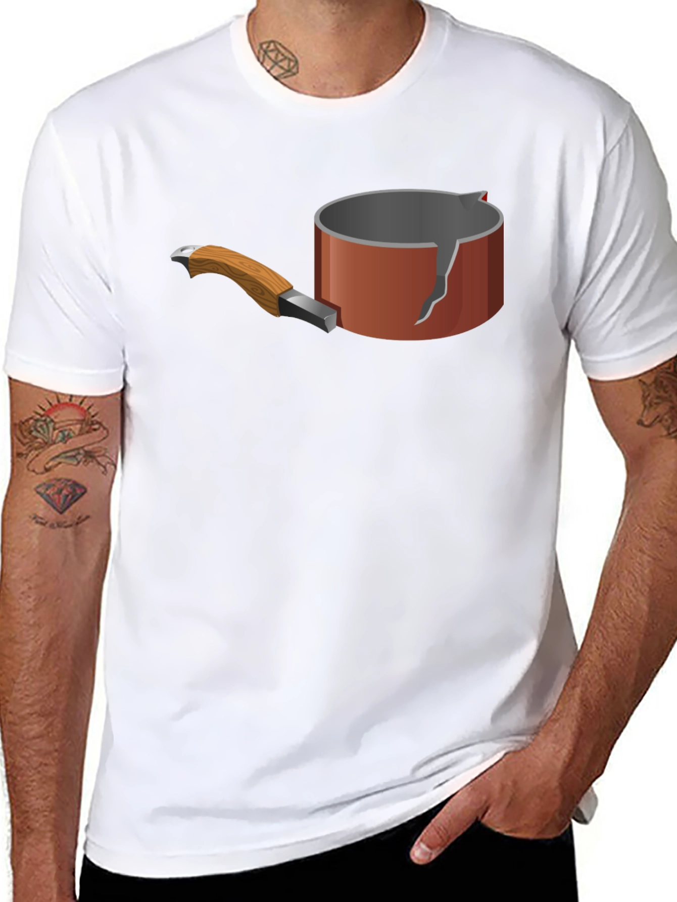 Broken Pot Graphic Tee - Unique Casual Wear