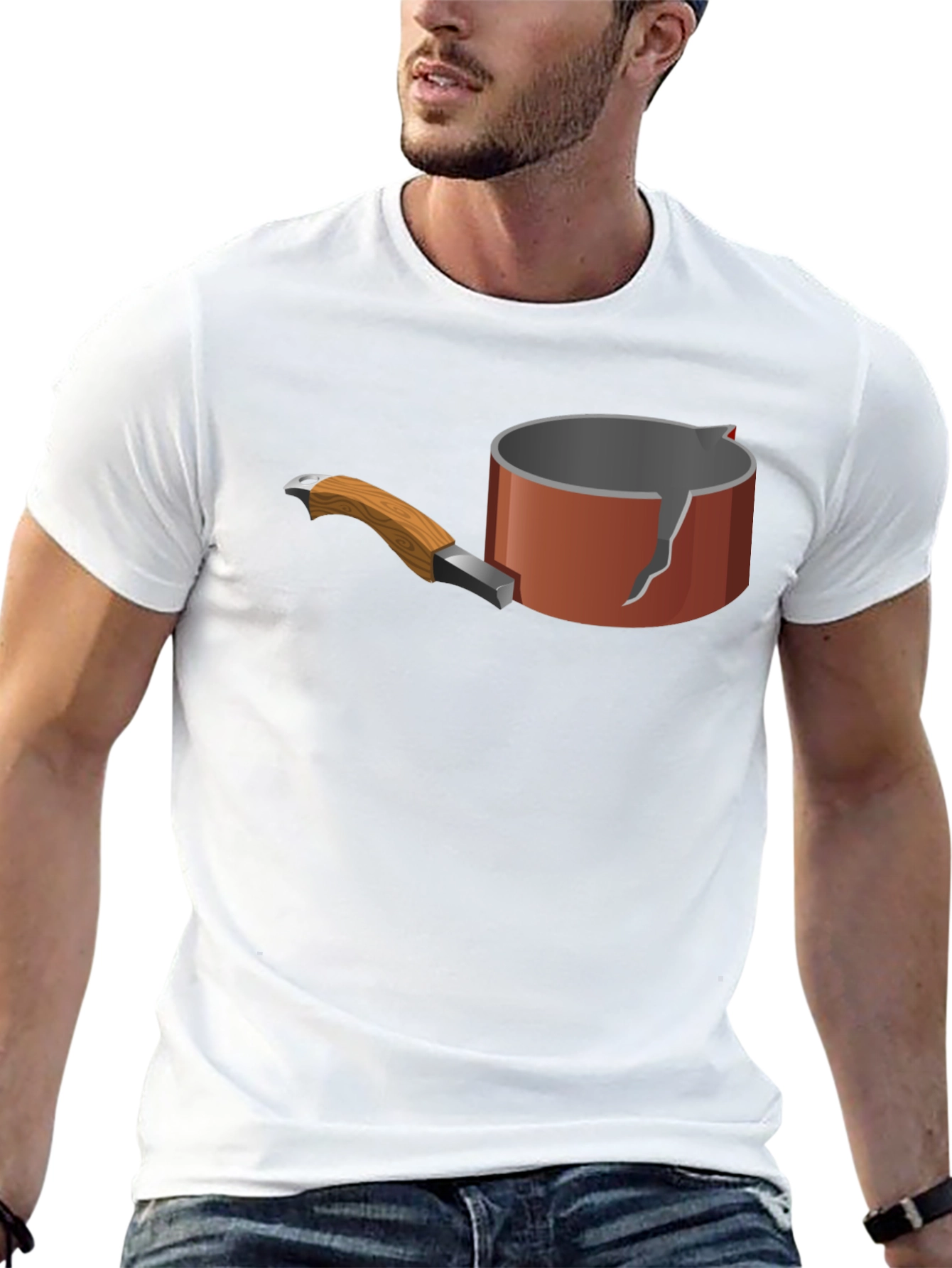Broken Pot Graphic Tee - Unique Casual Wear
