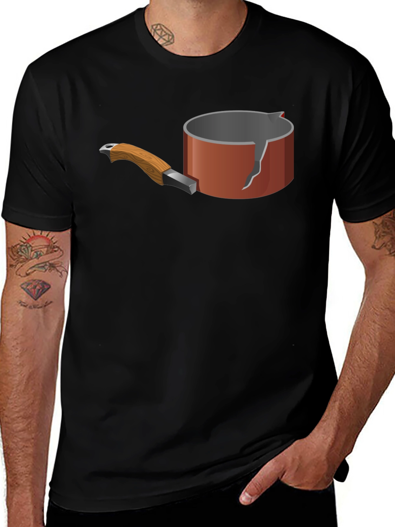 Broken Pot Graphic Tee - Unique Casual Wear