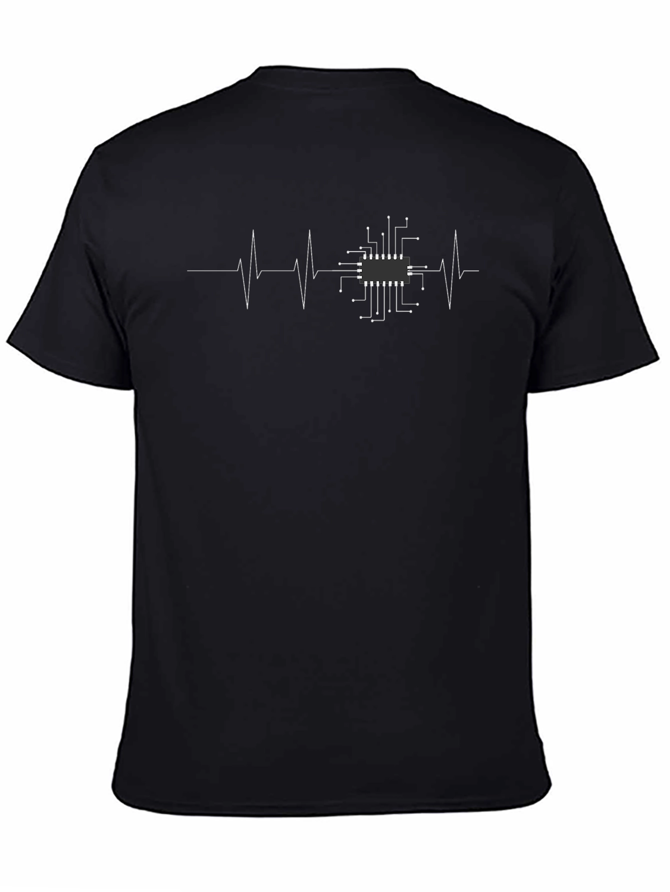 Circuit Board Heartbeat T-Shirt - Tech Lover Tee
