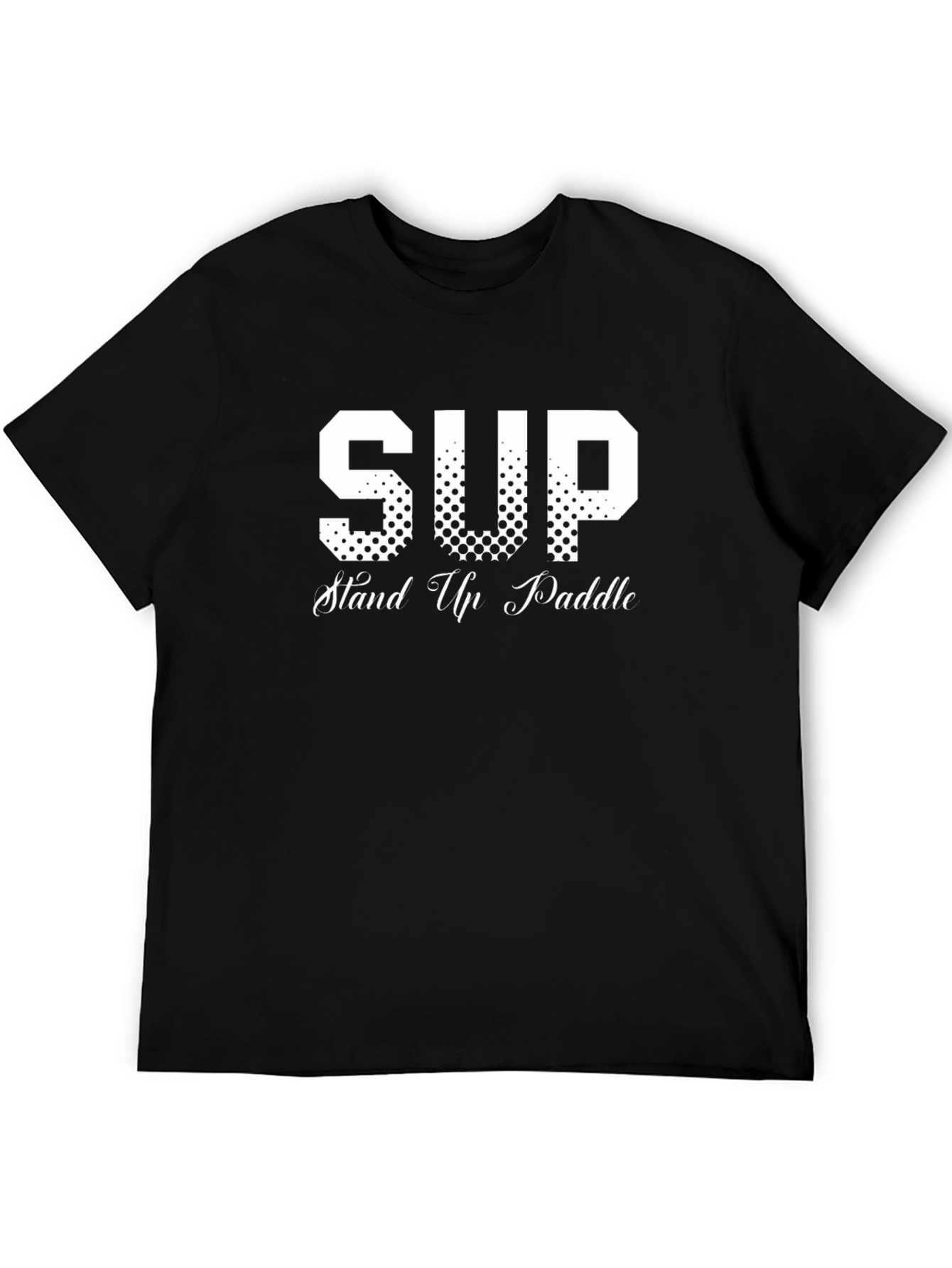 SUP Stand Up Paddle Black T-Shirt
