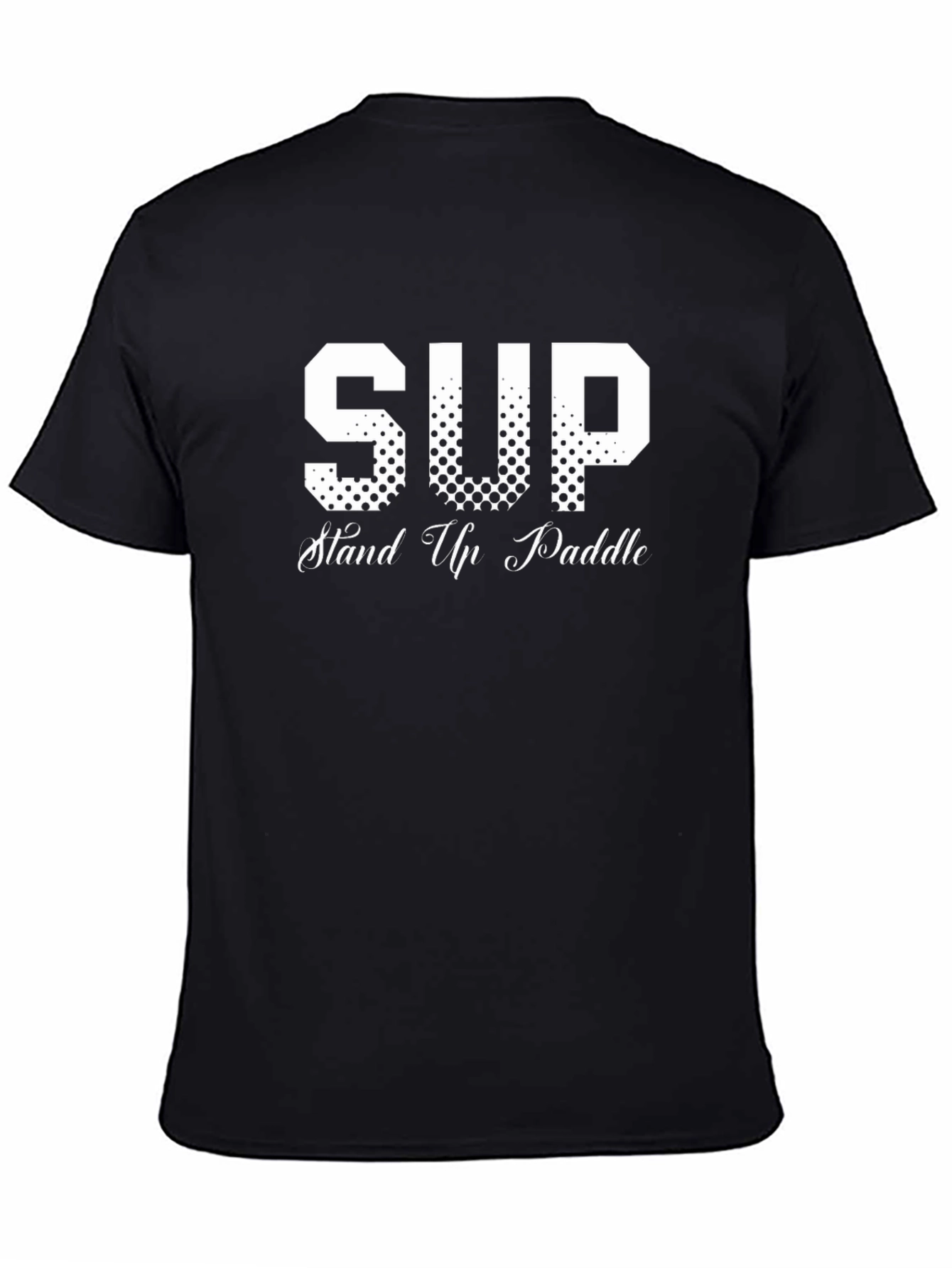 SUP Stand Up Paddle Black T-Shirt