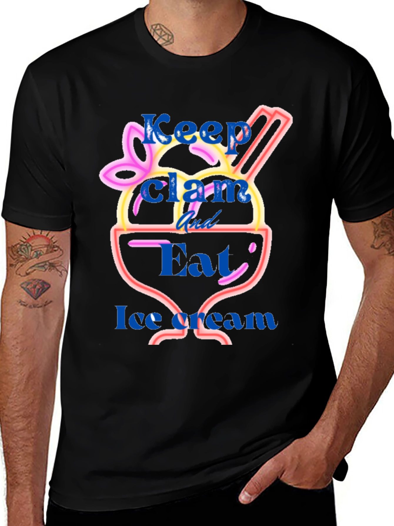 Keep Clam and Eat Ice Cream T-Shirt
