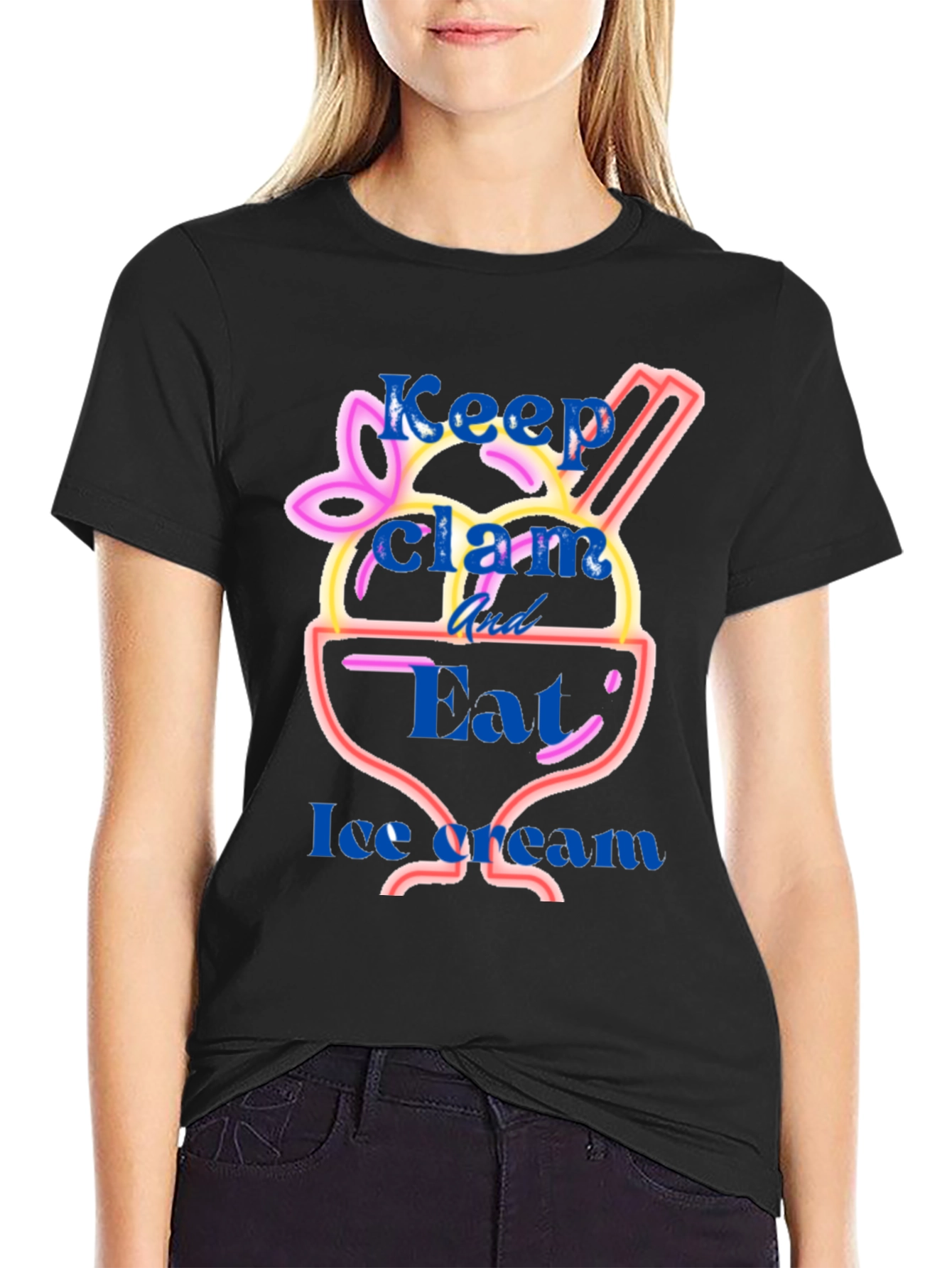 Keep Clam and Eat Ice Cream T-Shirt