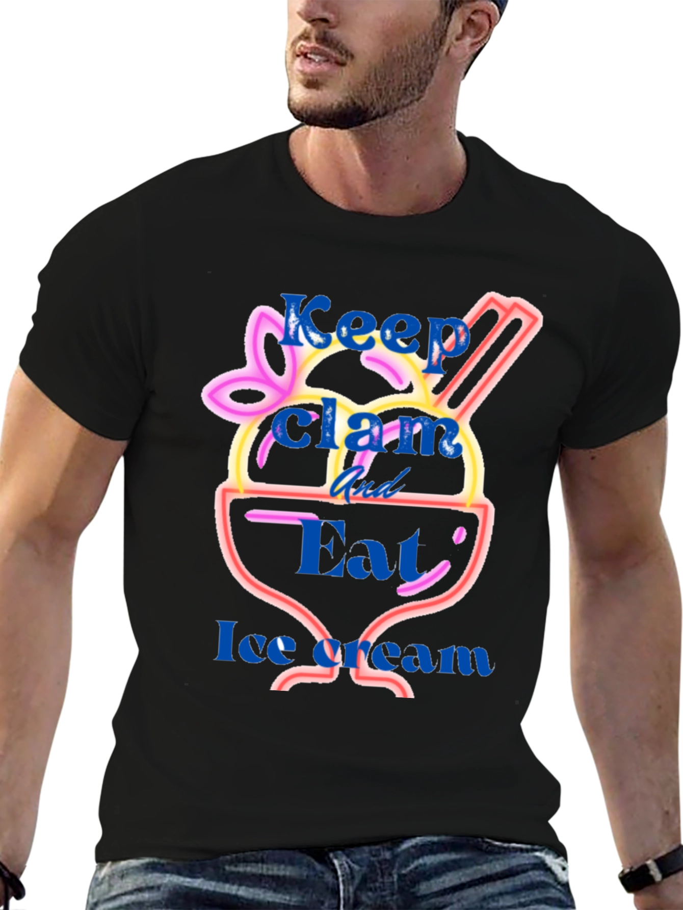 Keep Clam and Eat Ice Cream T-Shirt