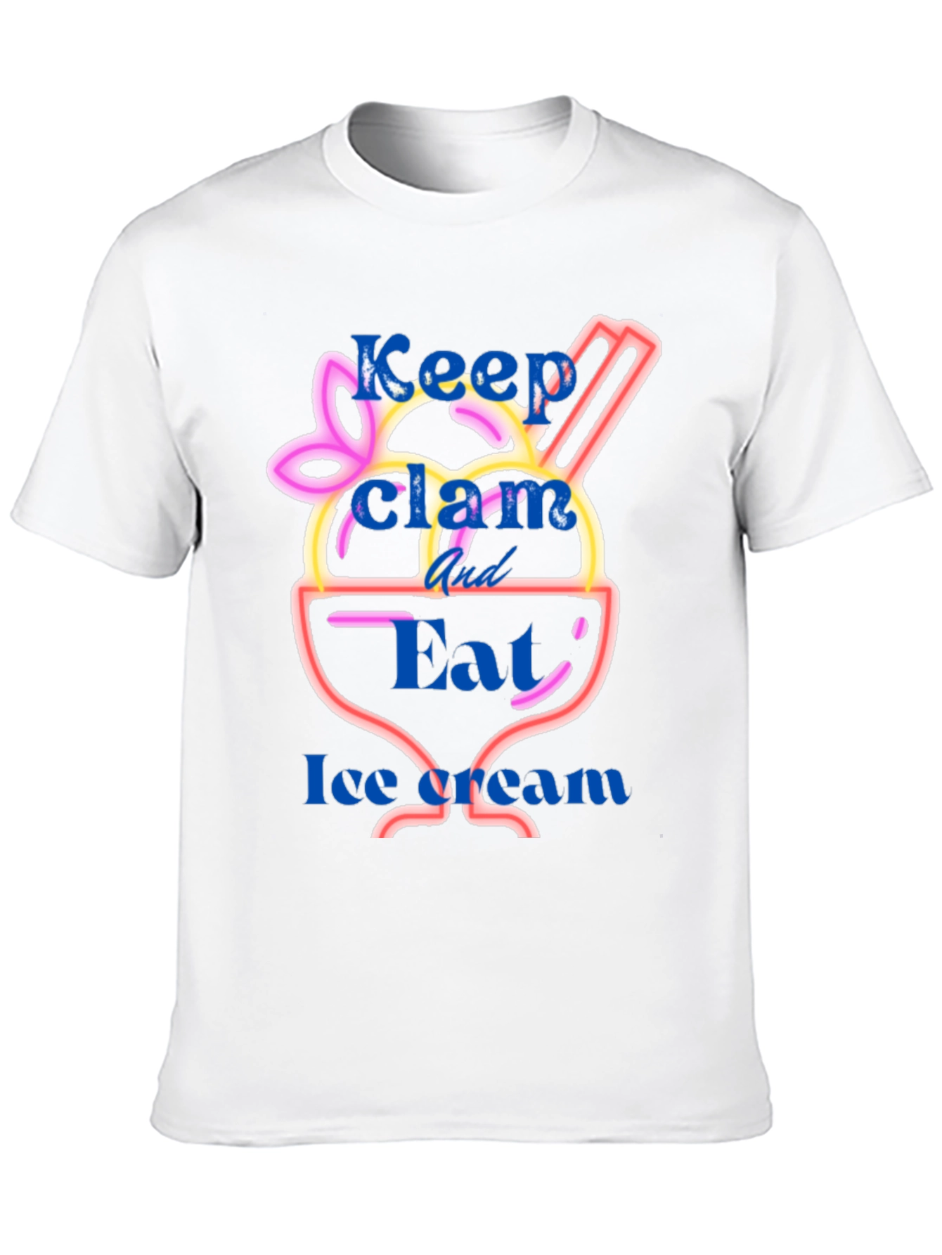 Keep Clam and Eat Ice Cream T-Shirt