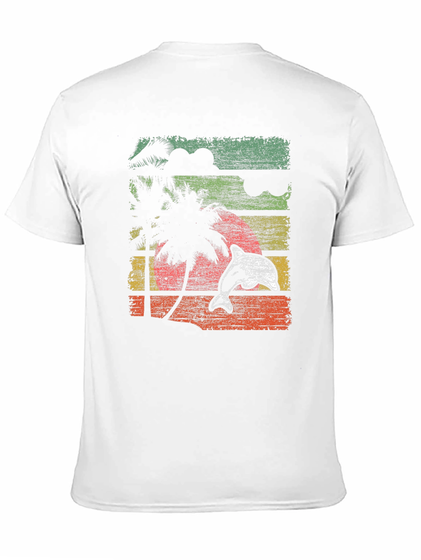 Retro Dolphin Sunset Graphic Tee