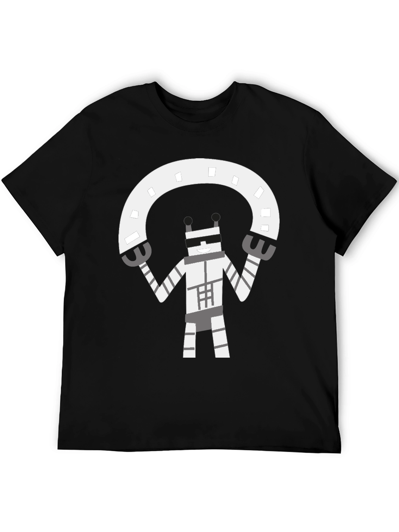 Robot Graphic Black T-Shirt
