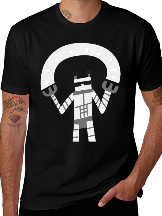 Robot Graphic Black T-Shirt