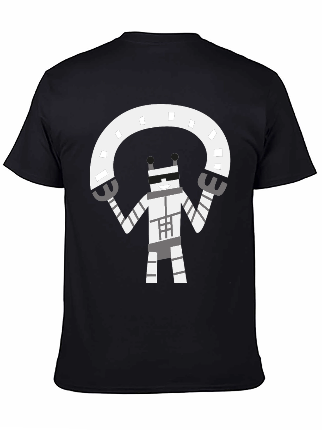 Robot Graphic Black T-Shirt