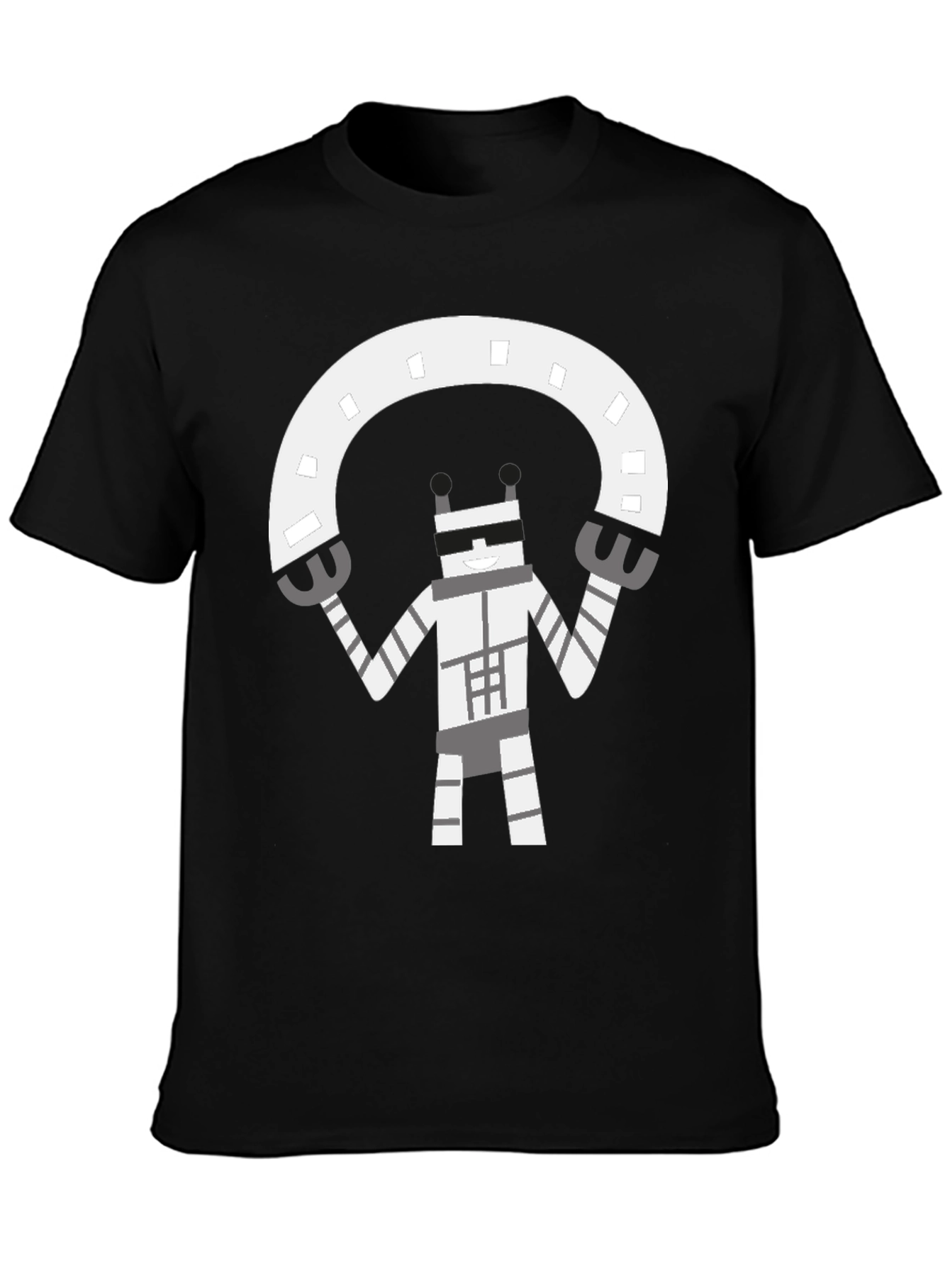Robot Graphic Black T-Shirt