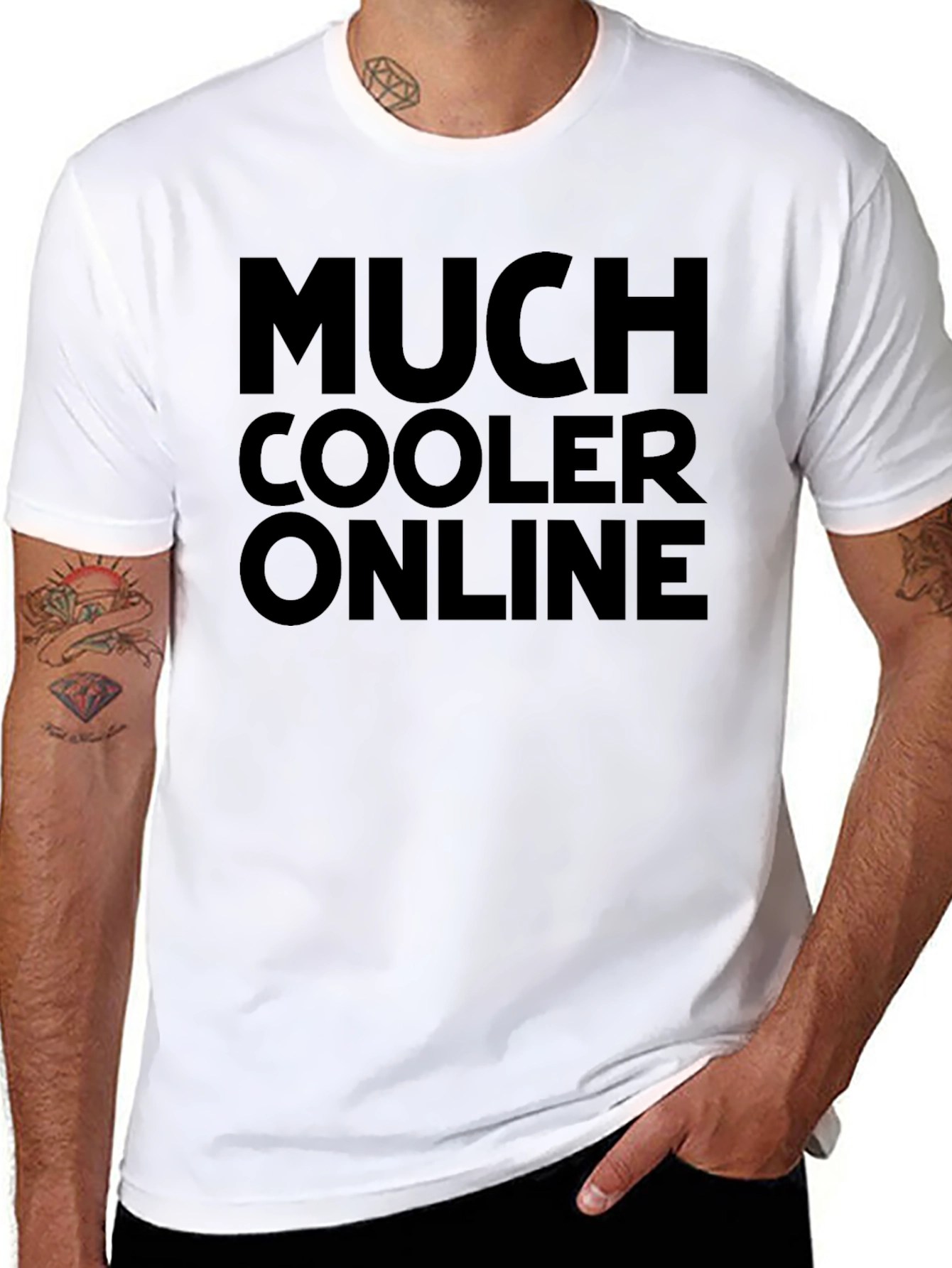 Much Cooler Online Black Graphic Tee