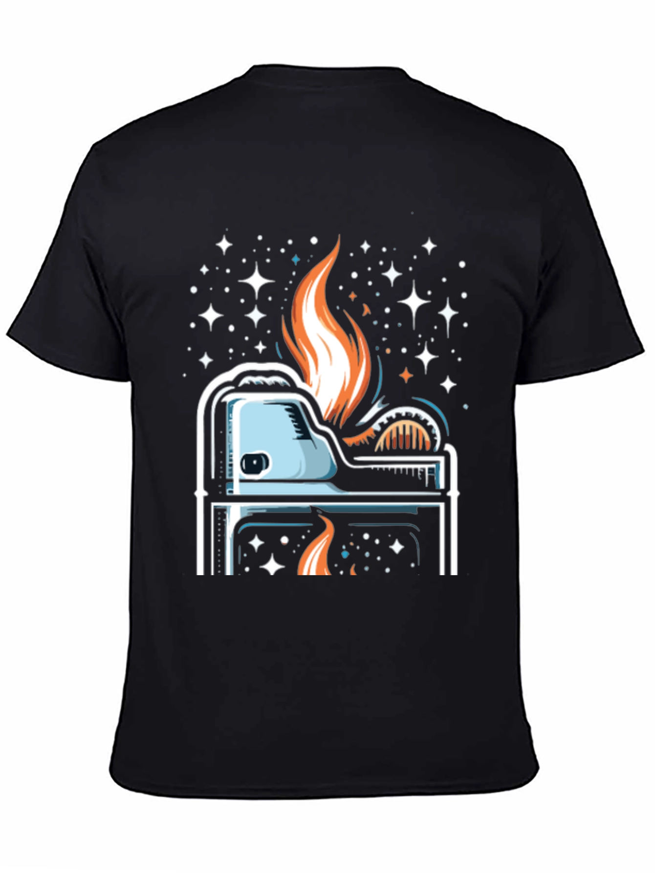 Cosmic Lighter Graphic Tee - Cool Burn!
