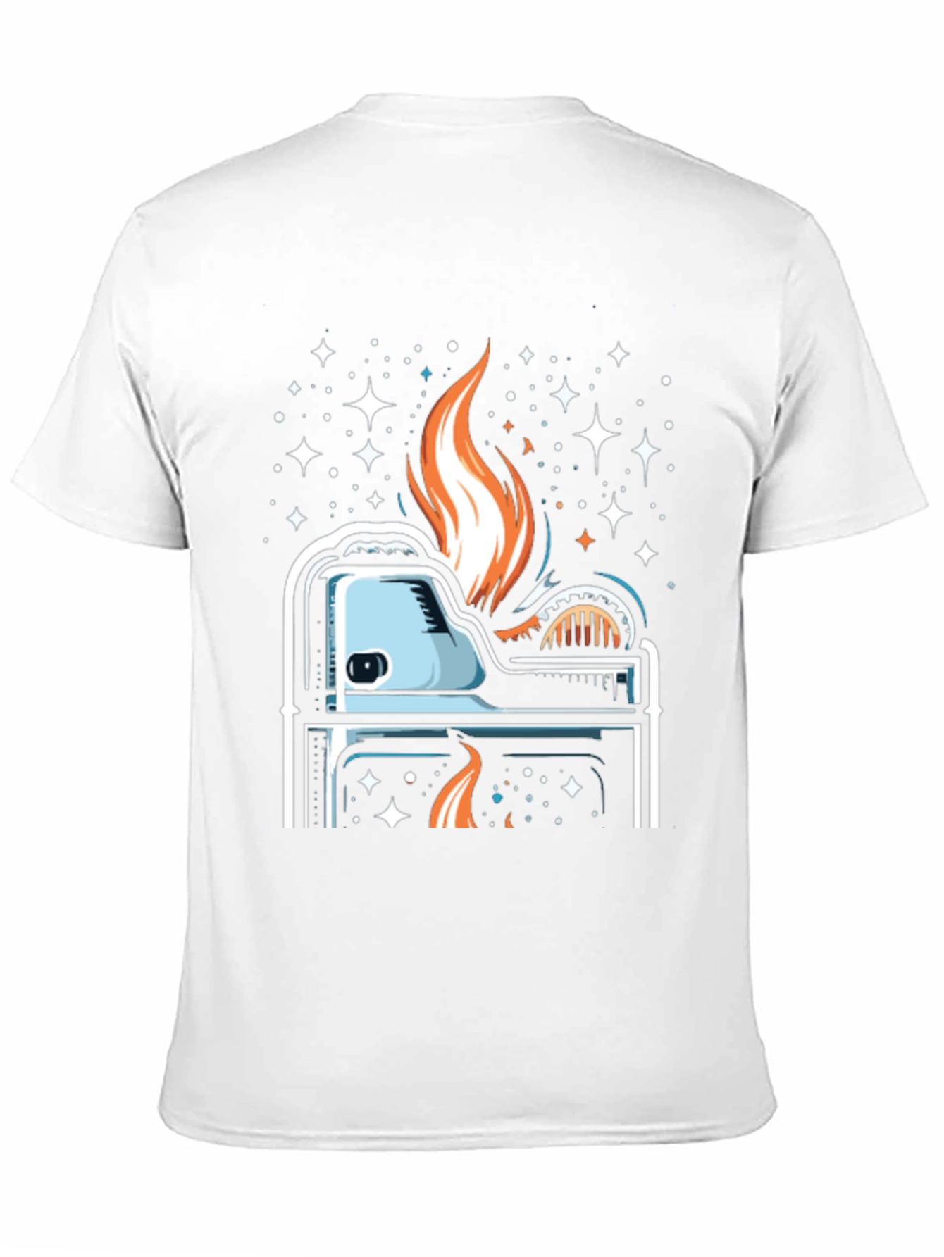 Cosmic Lighter Graphic Tee - Cool Burn!