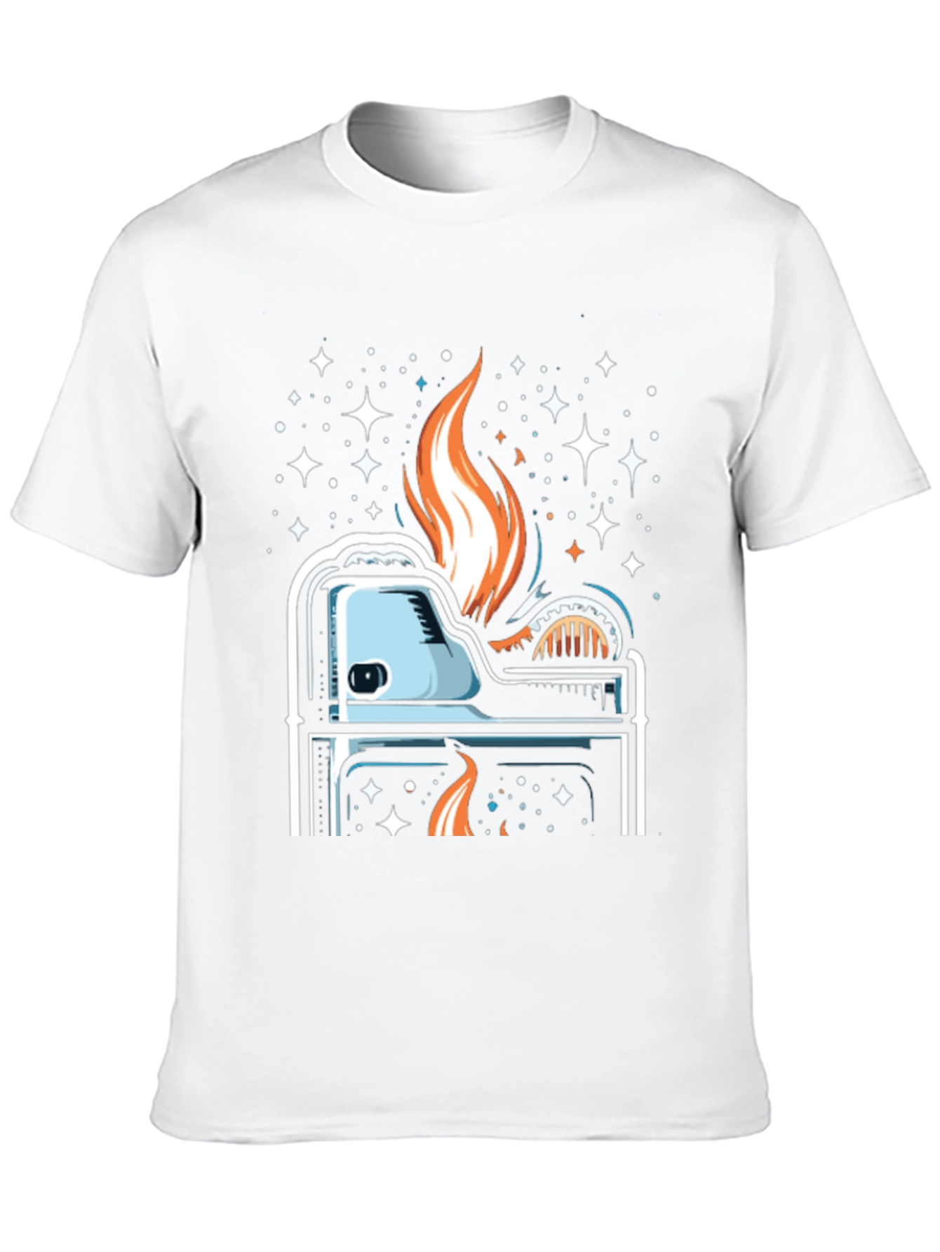 Cosmic Lighter Graphic Tee - Cool Burn!